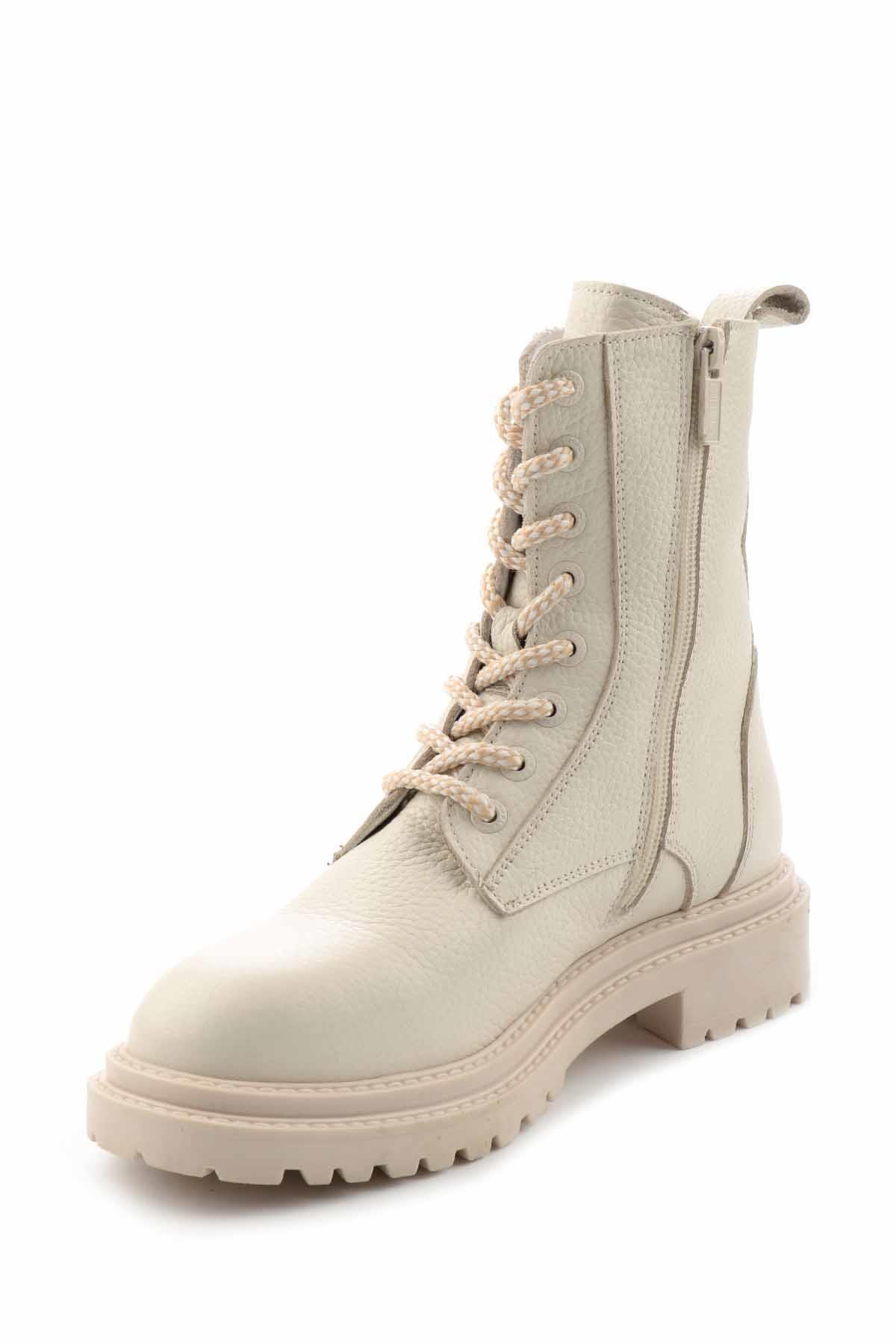 Beige Leather Kadın Bot &amp; Bootie HD0777002303 - Görsel 5