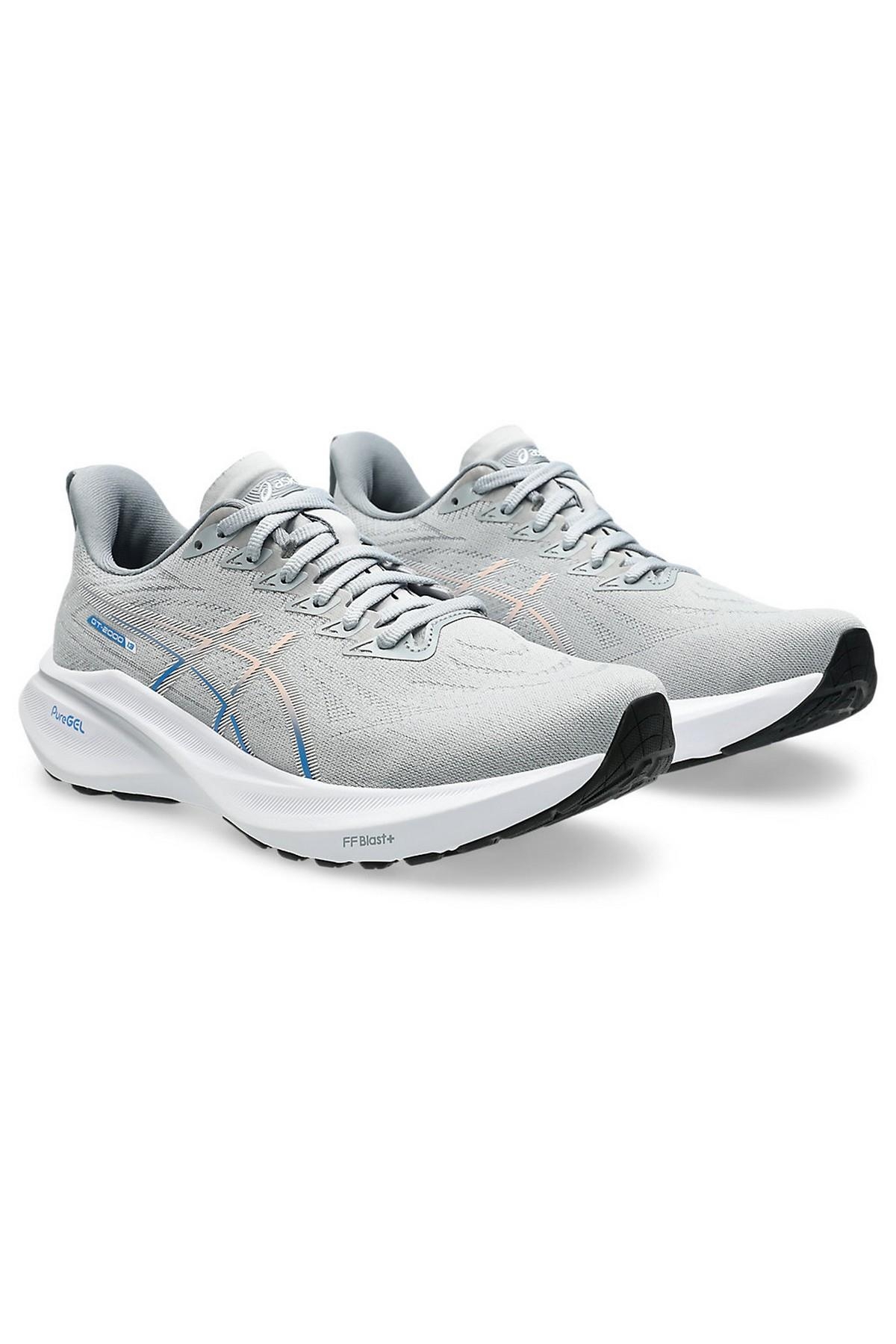 Asics Asics Gri 1012B666-022 Gt-2000 13 Kadın Koşu Ayakkabısı Sneaker | Flo Gri - 3. görsel