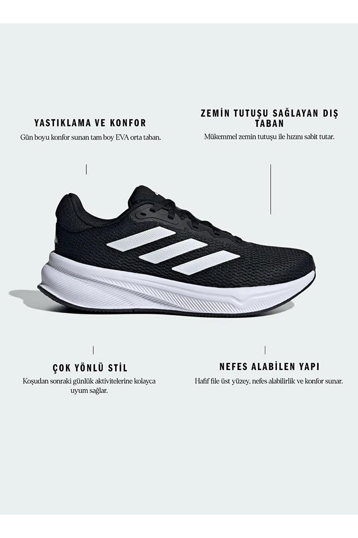 Adidas Adidas Siyah IH6018 Response W Kadın Koşu Ayakkabısı Sneaker | Flo Siyah - 10. görsel