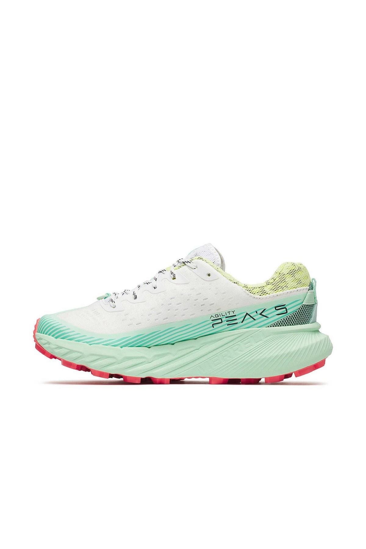Merrell Merrell Beyaz J068384 Agility Peak 5 Kadın Koşu Ayakkabısı Sneaker | Flo Beyaz - 3. görsel