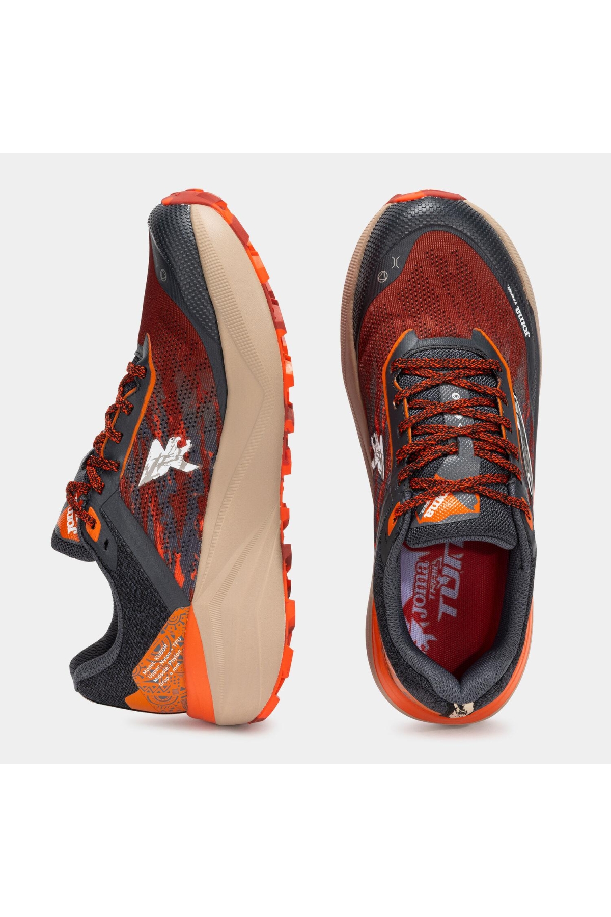 Joma Joma Kirmizi TKKUBS2506 Kubor Erkek Yürüyüş Ayakkabısı Sneaker | Flo Kirmizi - 5. görsel