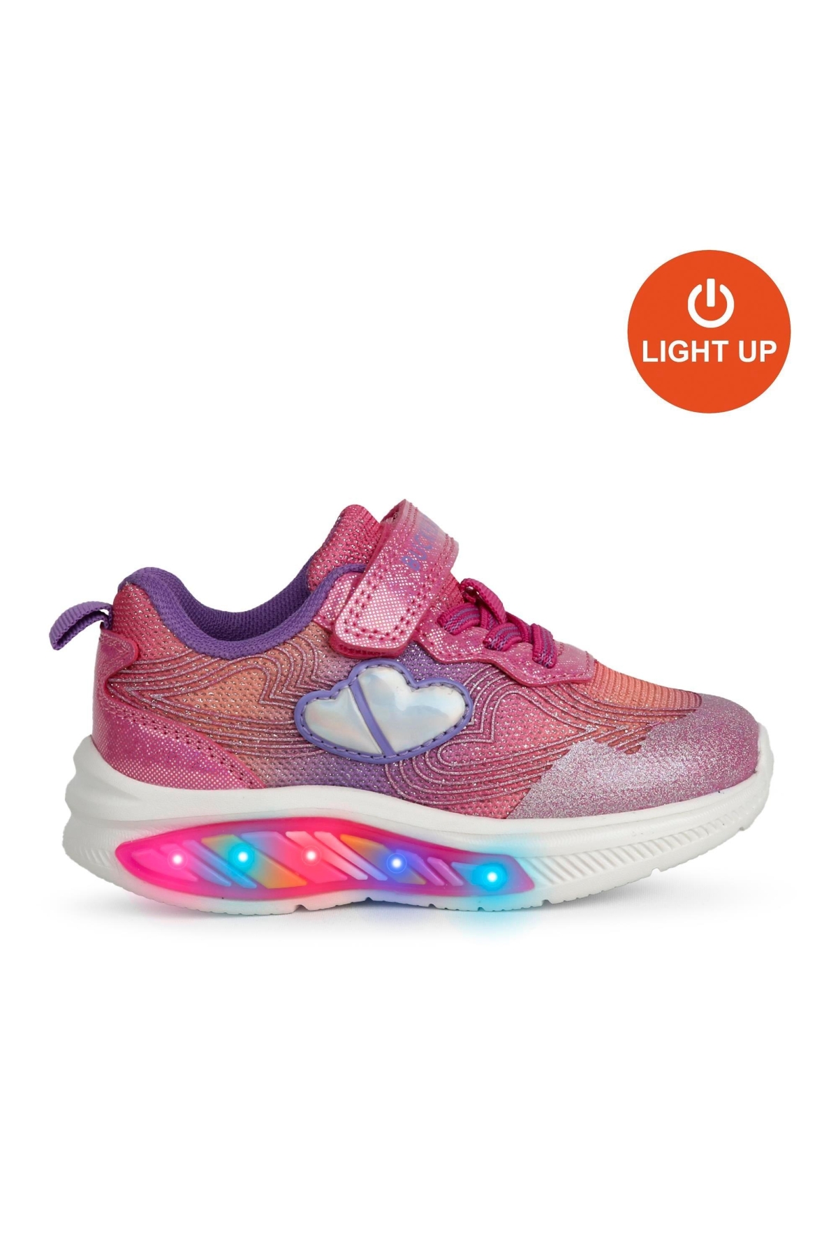 Buckhead Buckhead Pembe BUCK3042-009 Nina Kız Çocuk Işıklı Spor Ayakkabı Sneaker | Flo Pembe - 2. görsel