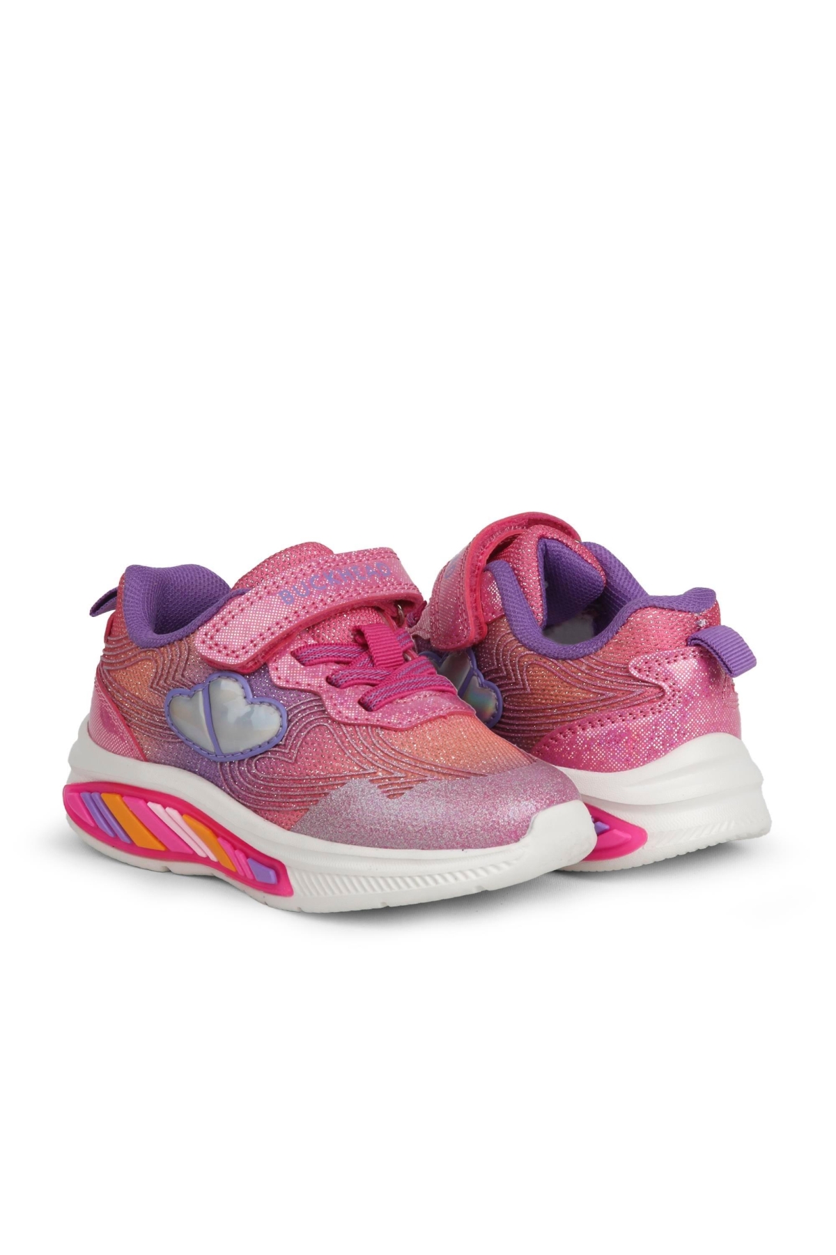 Buckhead Buckhead Pembe BUCK3042-009 Nina Kız Çocuk Işıklı Spor Ayakkabı Sneaker | Flo Pembe - 5. görsel