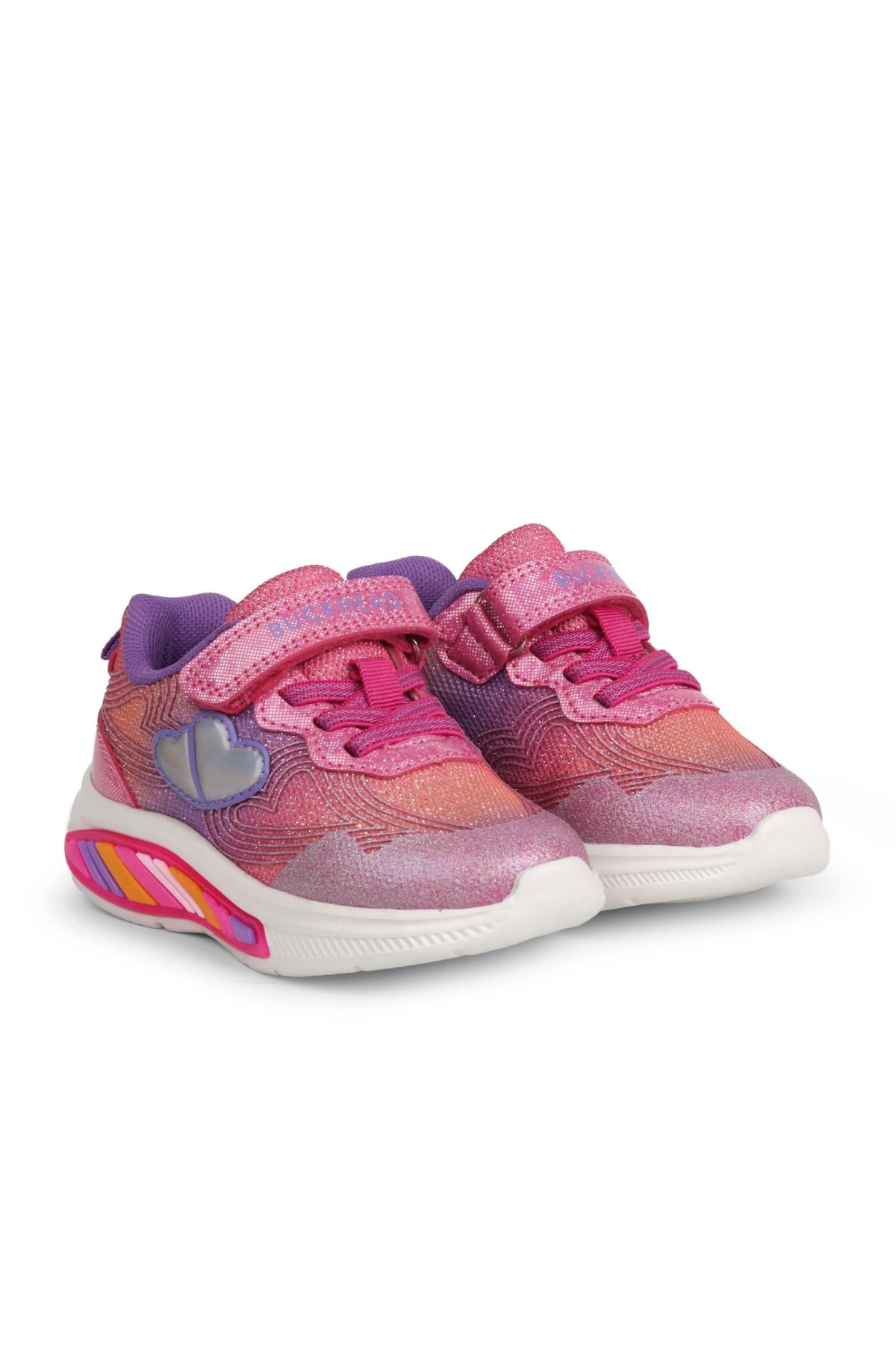 Buckhead Buckhead Pembe BUCK3042-009 Nina Kız Çocuk Işıklı Spor Ayakkabı Sneaker | Flo Pembe - 7. görsel