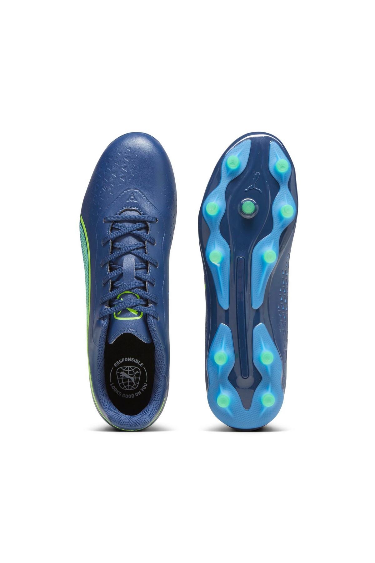 Puma Puma Mavi 10757002 King Match Fg/Ag Erkek Krampon Sneaker | Flo Mavi - 4. görsel