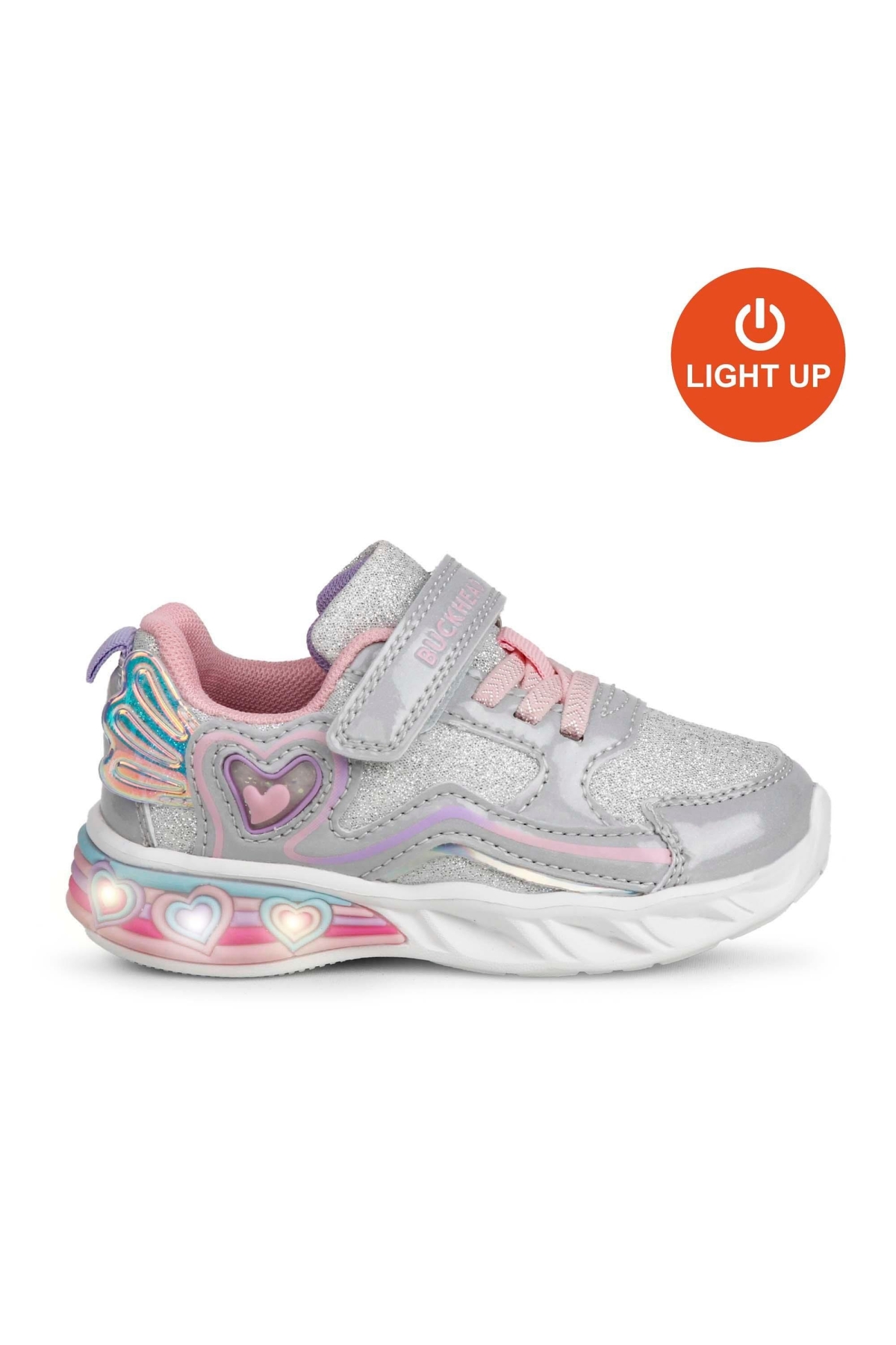 Buckhead Buckhead Gri BUCK3046-004 Berry Kız Çocuk Işıklı Spor Ayakkabı Sneaker | Flo Gri - 2. görsel