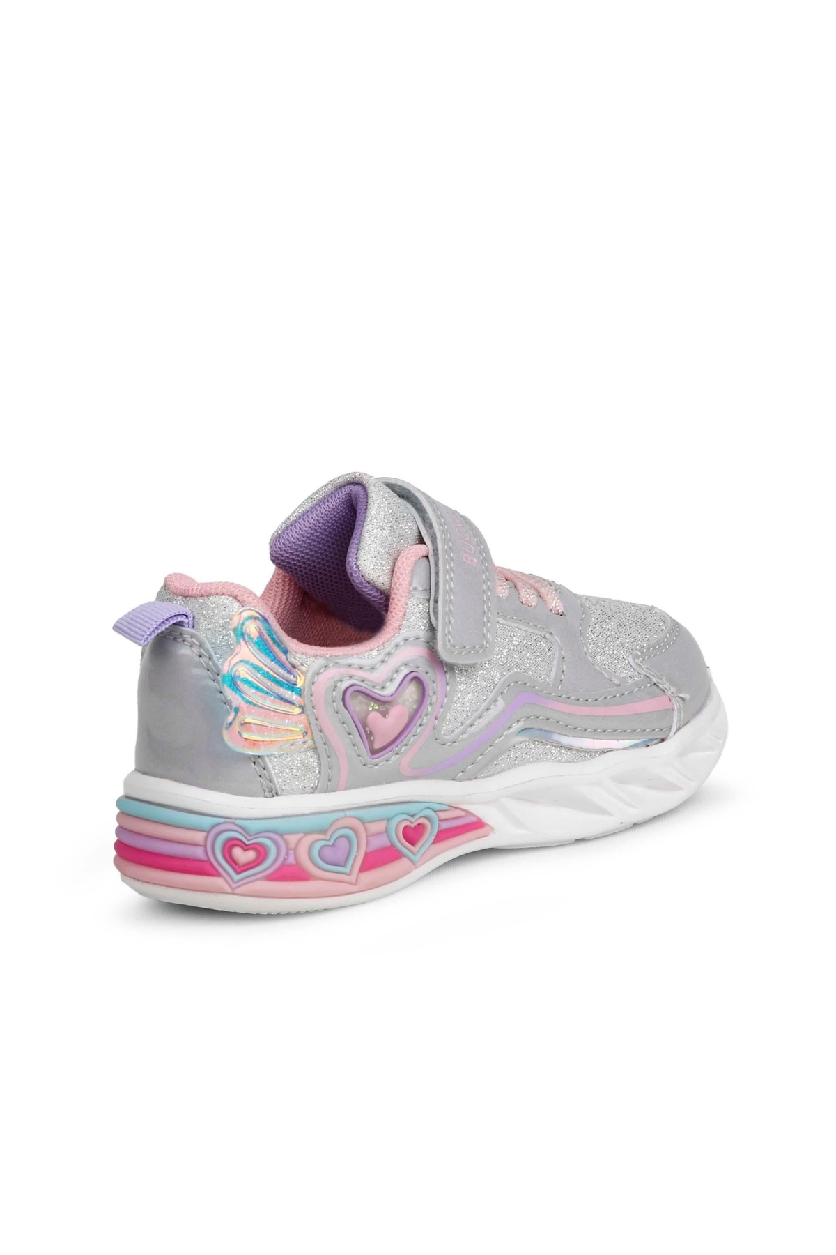 Buckhead Buckhead Gri BUCK3046-004 Berry Kız Çocuk Işıklı Spor Ayakkabı Sneaker | Flo Gri - 4. görsel