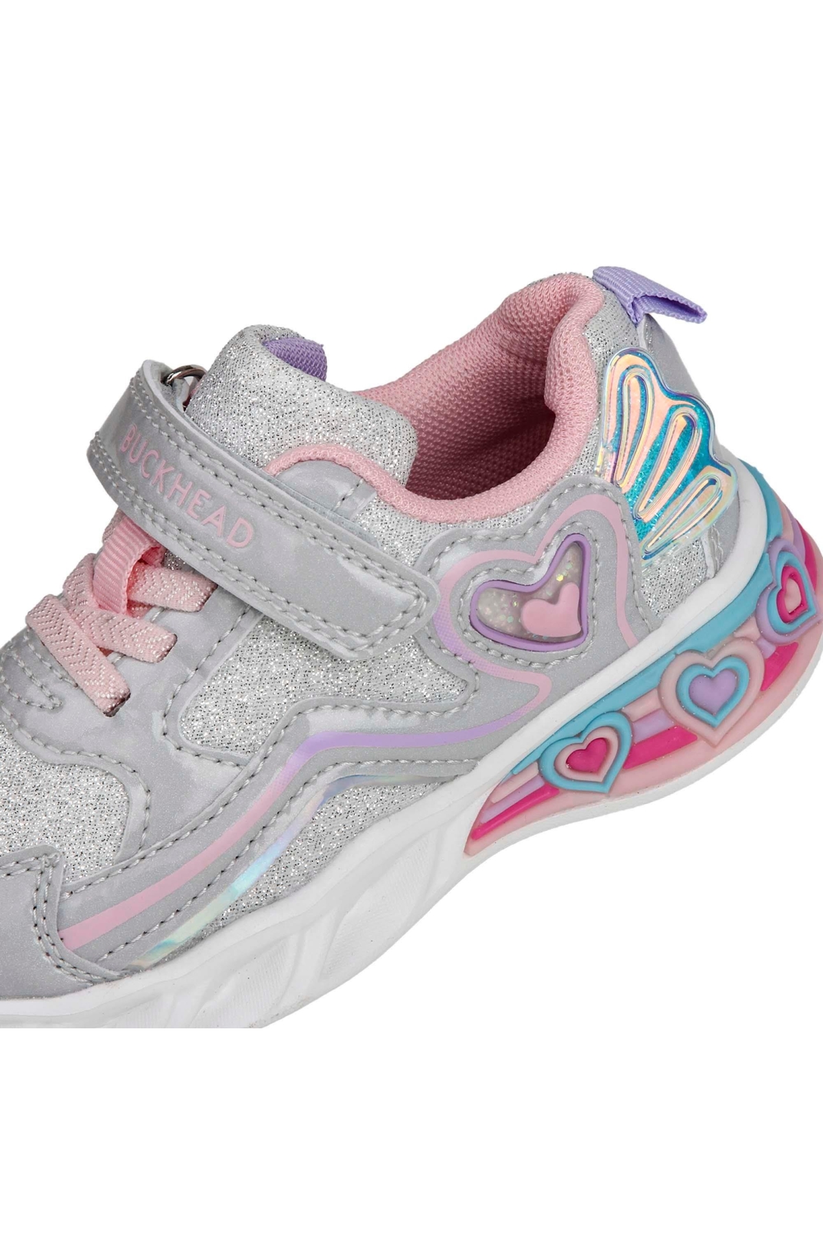 Buckhead Buckhead Gri BUCK3046-004 Berry Kız Çocuk Işıklı Spor Ayakkabı Sneaker | Flo Gri - 6. görsel