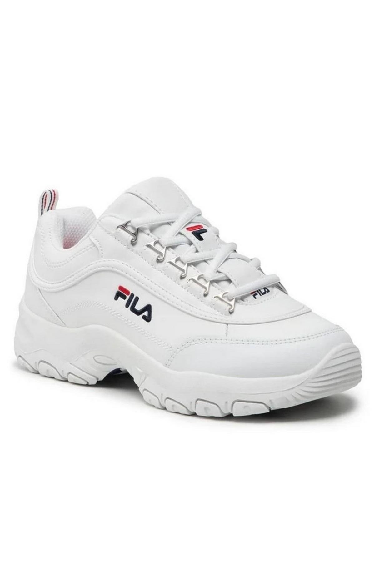 Fila Fila Beyaz FFT0009.10004 Strada Teens Kadın Günlük Spor Ayakkabı Sneaker | Flo Beyaz - 3. görsel