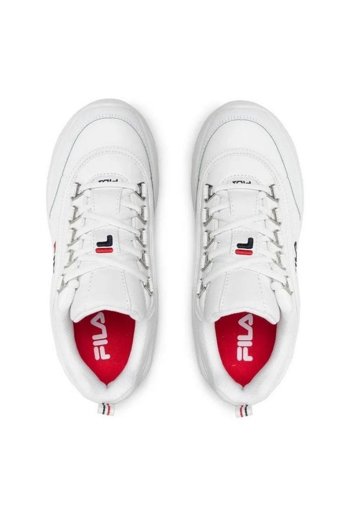 Fila Fila Beyaz FFT0009.10004 Strada Teens Kadın Günlük Spor Ayakkabı Sneaker | Flo Beyaz - 5. görsel