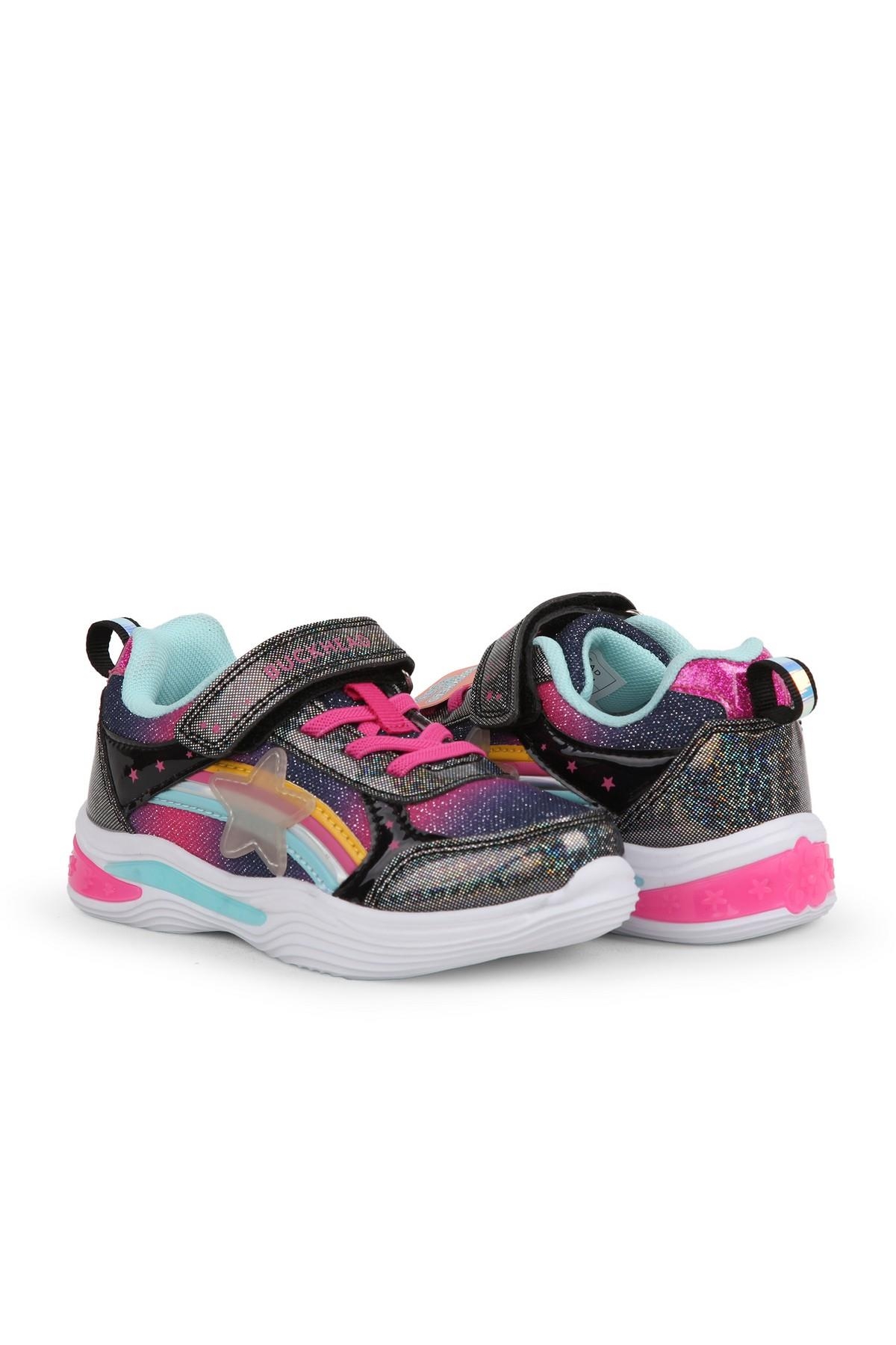 Buckhead Buckhead Siyah Buchead BUCK3024-001 Stary Kız Çocuk Spor Ayakkabı Flo'da! Siyah - 2. görsel