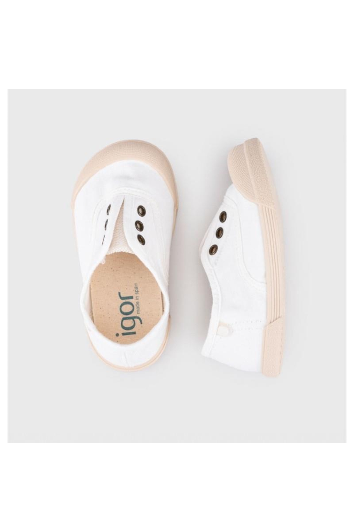 Igor Igor Beyaz S10330-001 Lona Çocuk Günlük Spor Ayakkabı Sneaker | Flo Beyaz - 3. görsel