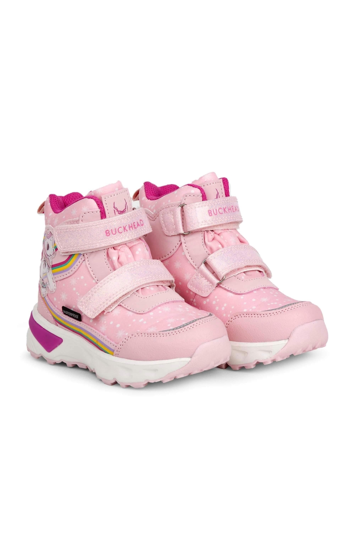Buckhead Buckhead Pembe BUCK3033-009 Unicornie Kız Çocuk Işıklı Su Geçirmez Bot | Flo Pembe - 4. görsel
