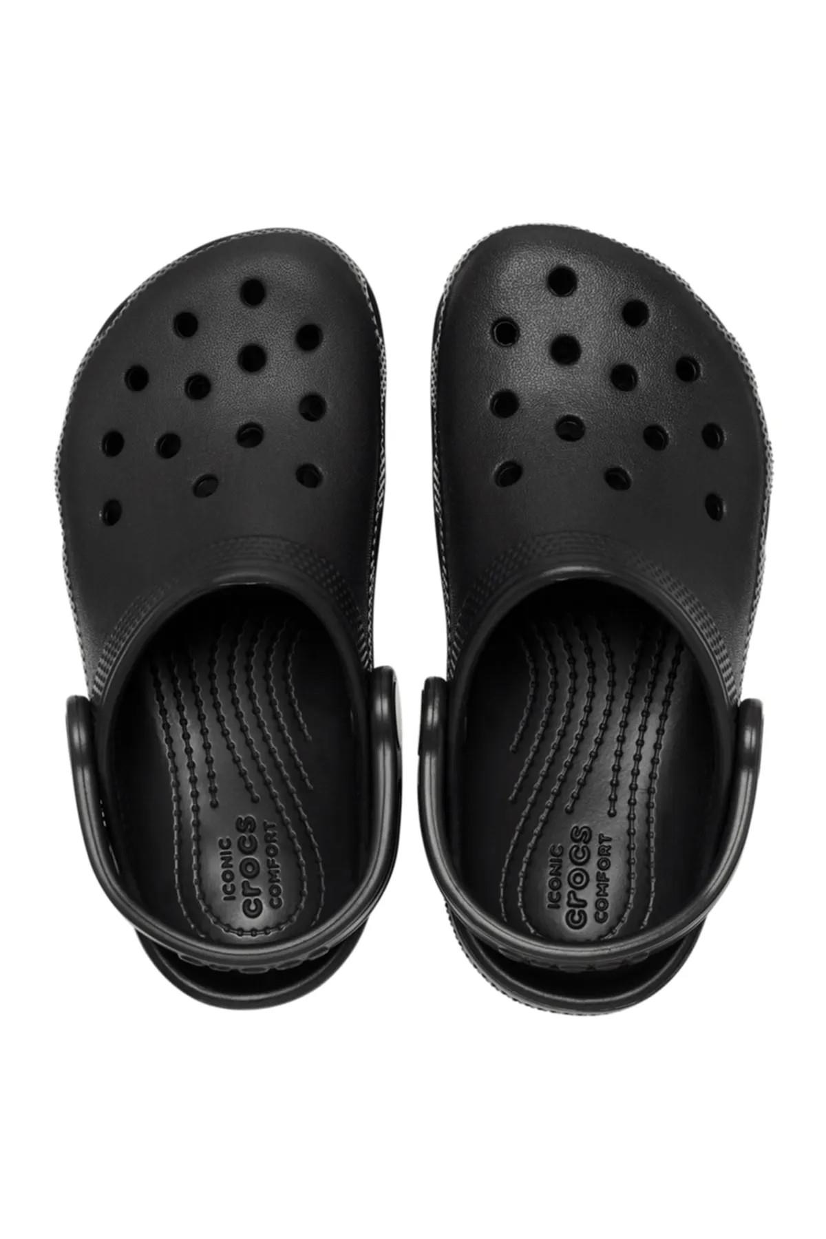 Crocs Crocs Siyah 206991-001 Classic Clog K Çocuk Sandalet Outdoor Ayakkabı | Flo Siyah - 6. görsel