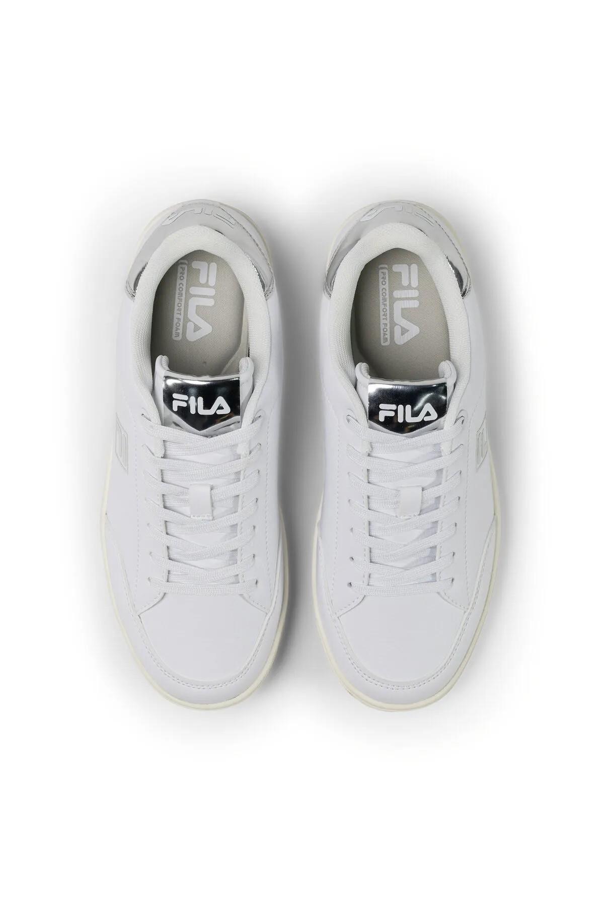 Fila Fila Beyaz FFW0477.13070 Courtbay Kadın Tenis Ayakkabısı Sneaker | Flo Beyaz - 3. görsel