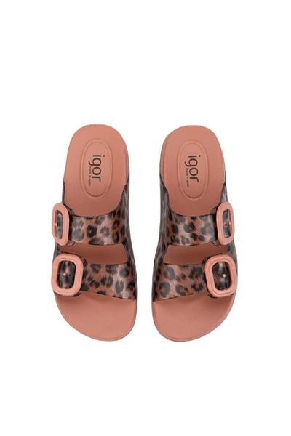 Igor Igor Kahverengi BB350-381 Habana Brillo Leo Negro Kadın Terlik Sandalet & Terlik | Flo Kahverengi - 4. görsel