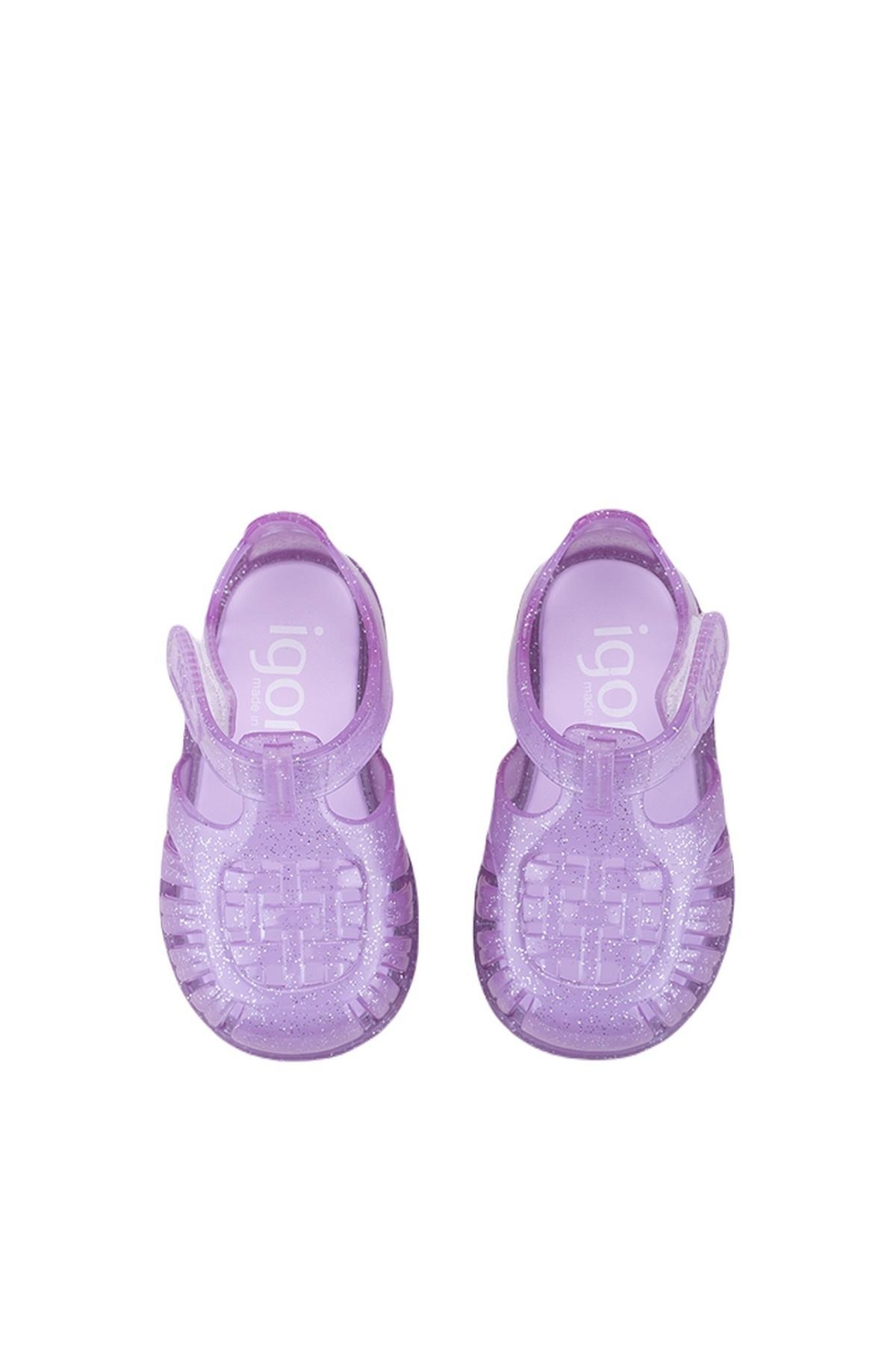 S10308-212 Tobby Gloss Glitter Kız Çocuk Sandalet - Görsel 4