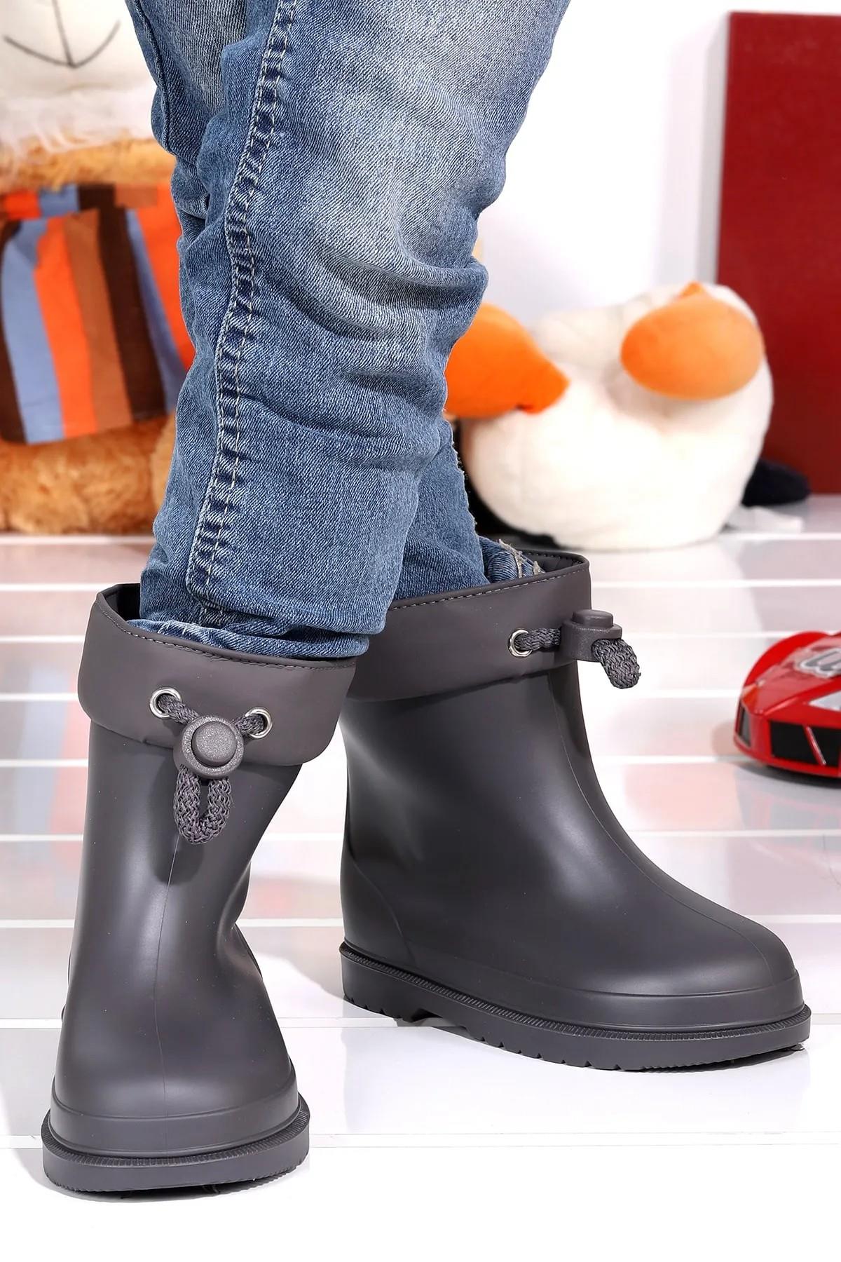 Igor Igor Gri W10257-017 Bimbi Euri Çocuk Yağmur Çizmesi Bot | Flo Gri - 7. görsel