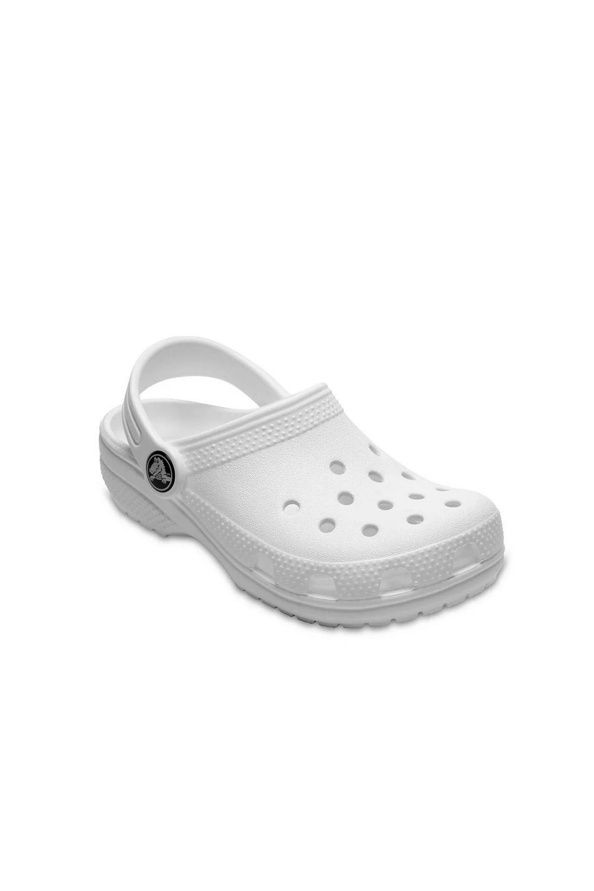 Crocs Crocs Beyaz 206991-100 Classic Clog K Çocuk Sandalet Outdoor Ayakkabı | Flo Beyaz - 3. görsel