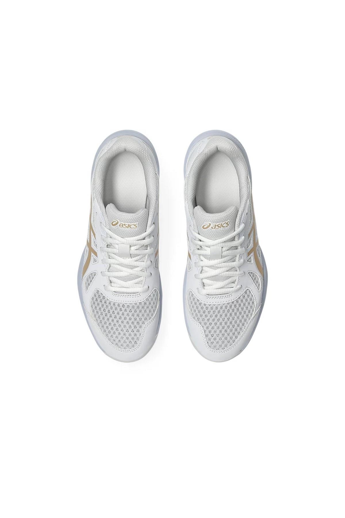 Asics Asics Beyaz 1072A107-103 Upcourt 6 Kadın Voleybol Ayakkabısı Sneaker | Flo Beyaz - 7. görsel