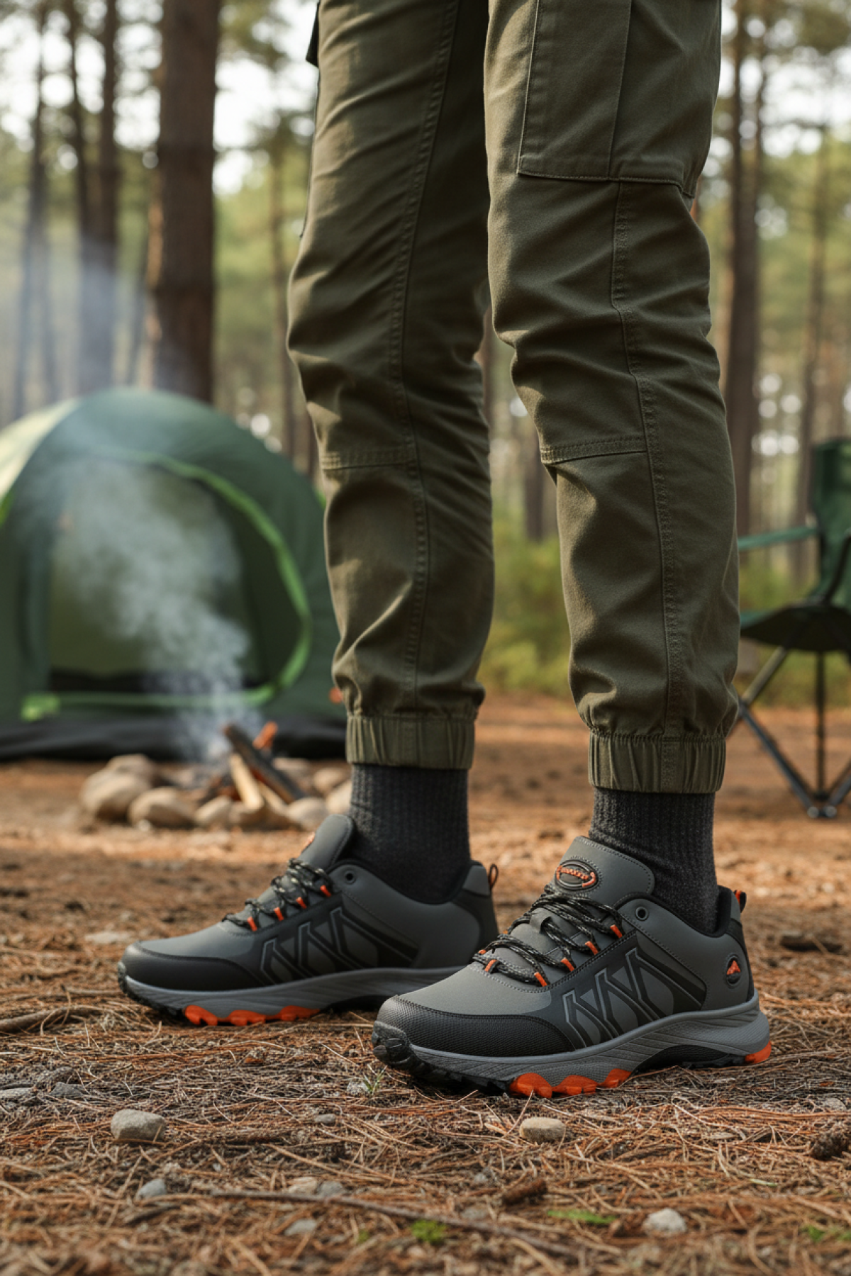 Proshot Proshot ALONSO 5PR Koyu Gri Erkek Outdoor Outdoor Ayakkabı | Flo Gri - 3. görsel