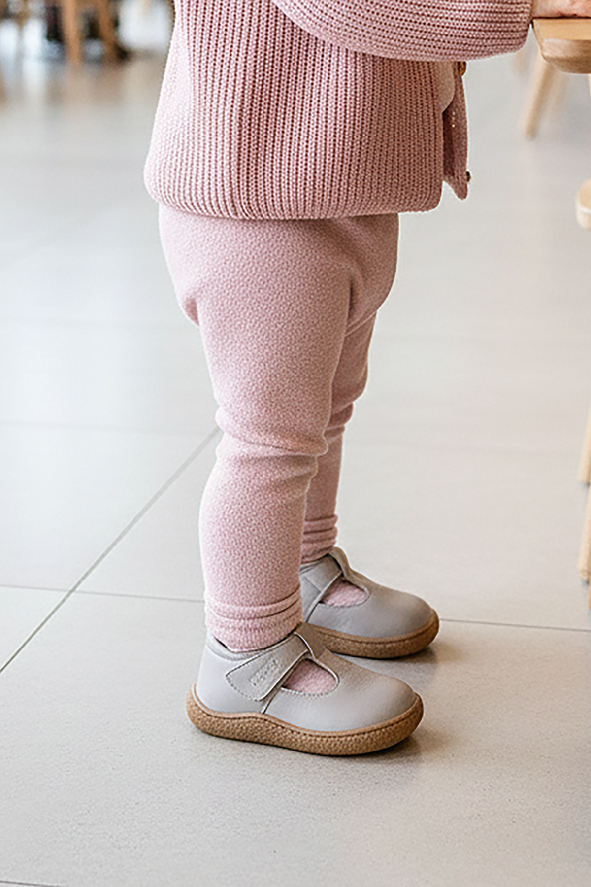Lija %100 Deri Günlük Kız Bebek Babet Ayakkabı Bej - Görsel 4