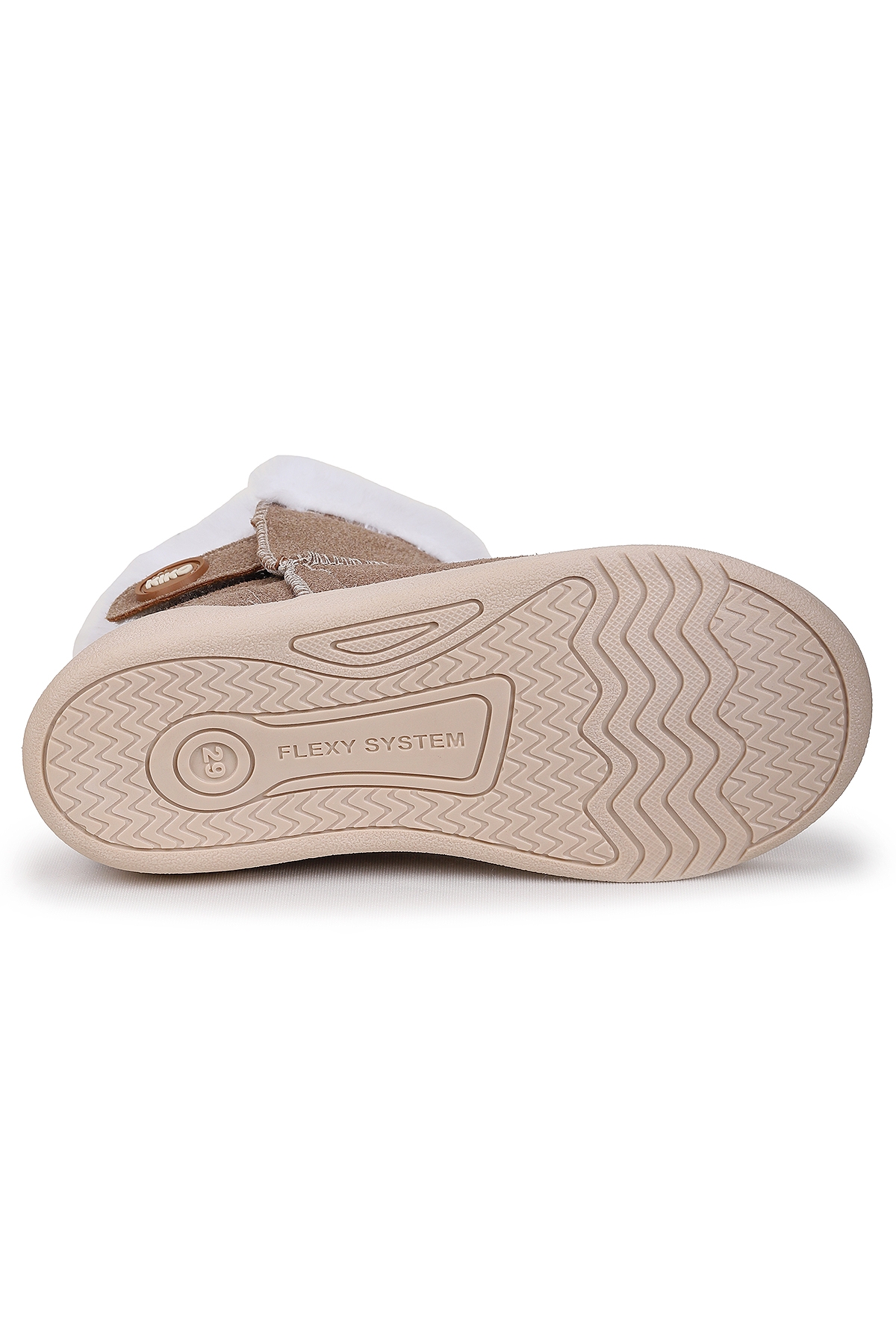 Liplan Cırtlı Termo Taban Kız Çocuk Bot Ayakkabı Kum - Görsel 6