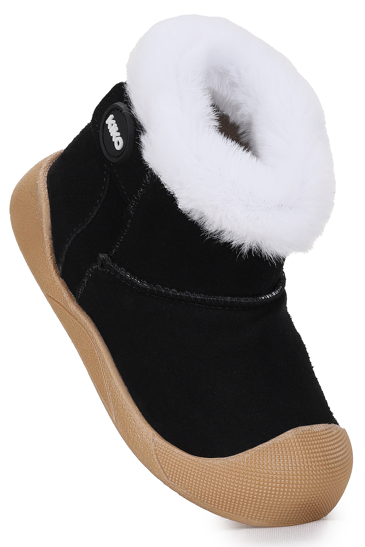 Liplan Cırtlı Termo Taban Kız Bebek Bot Ayakkabı Siyah - Görsel 5