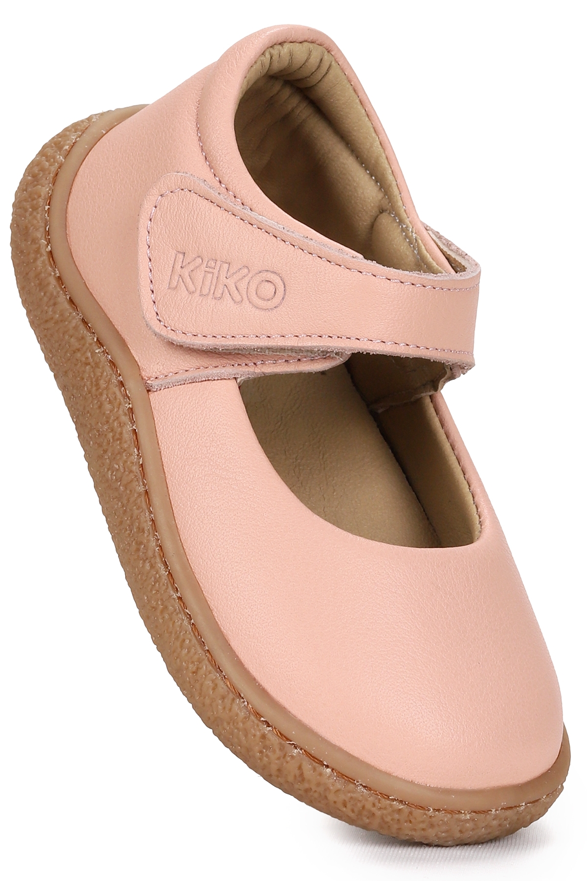 Lida %100 Deri Günlük Kız Bebek Babet Ayakkabı Pudra - Görsel 5