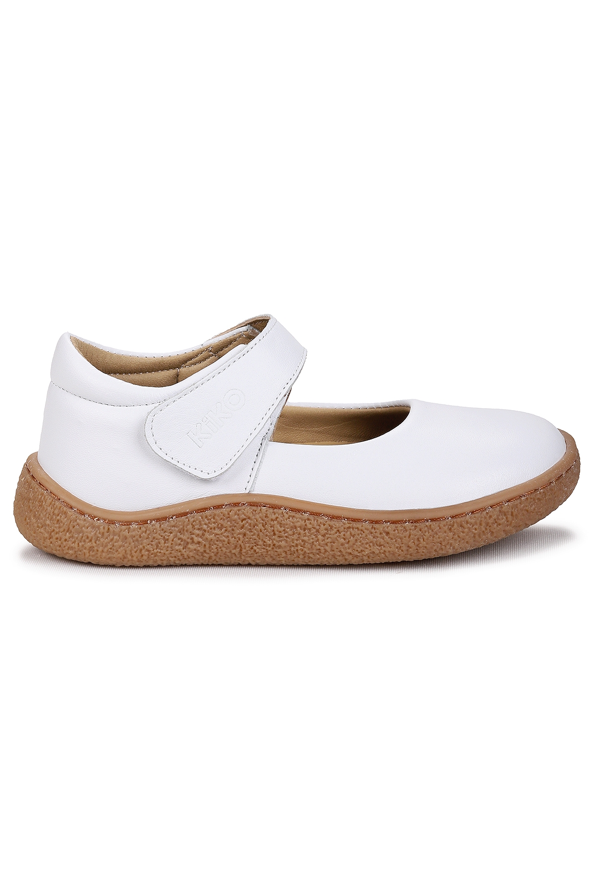 Lida %100 Deri Günlük Kız Çocuk Babet Ayakkabı Beyaz - Görsel 2