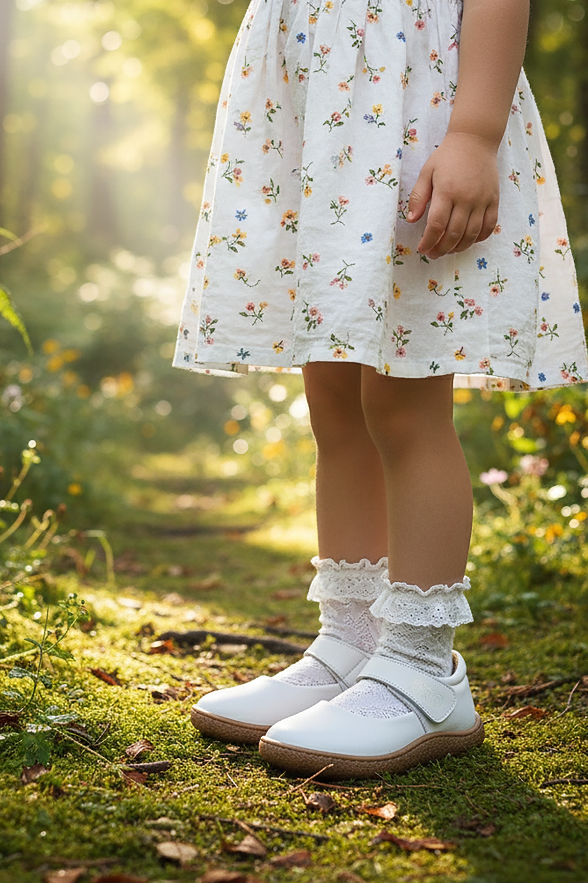 Lida %100 Deri Günlük Kız Çocuk Babet Ayakkabı Beyaz - Görsel 4