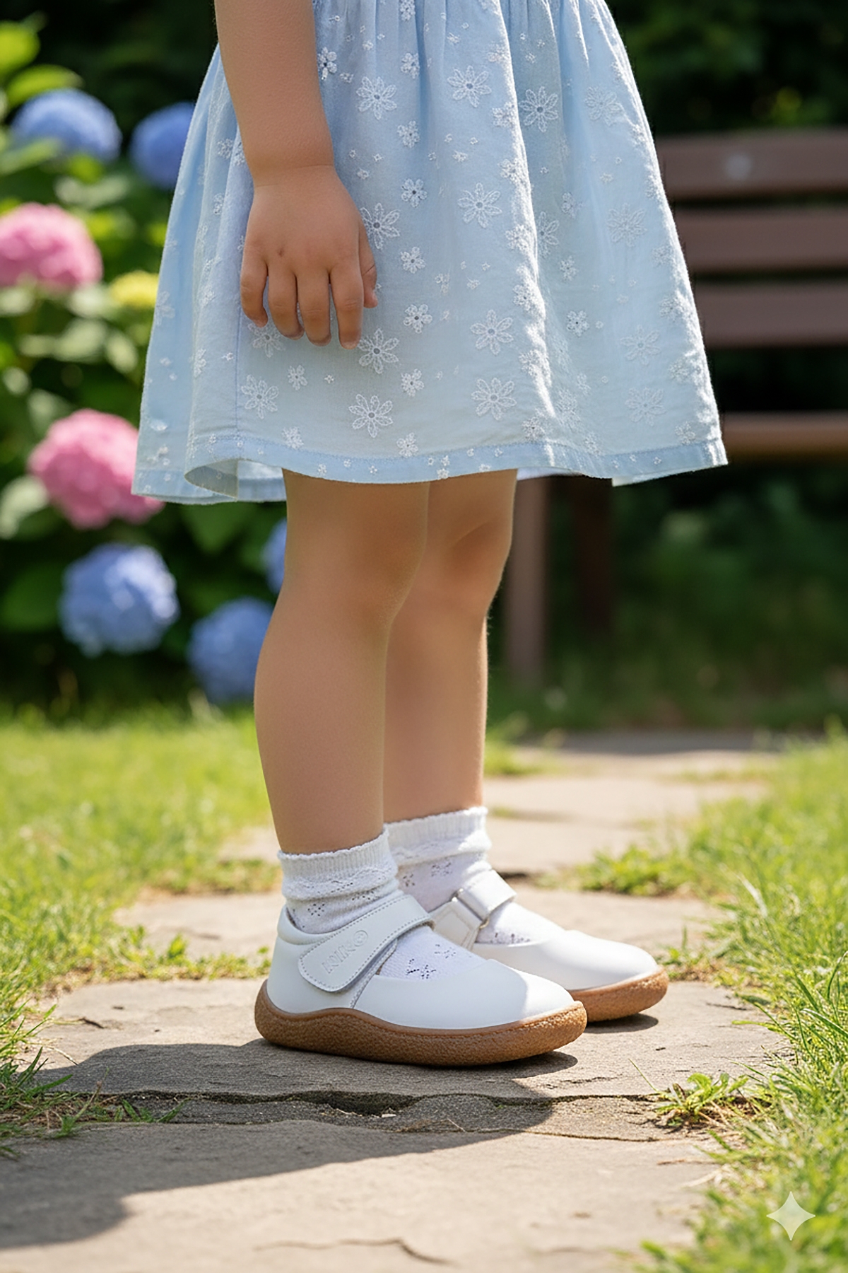 Lida %100 Deri Günlük Kız Bebek Babet Ayakkabı Beyaz - Görsel 4