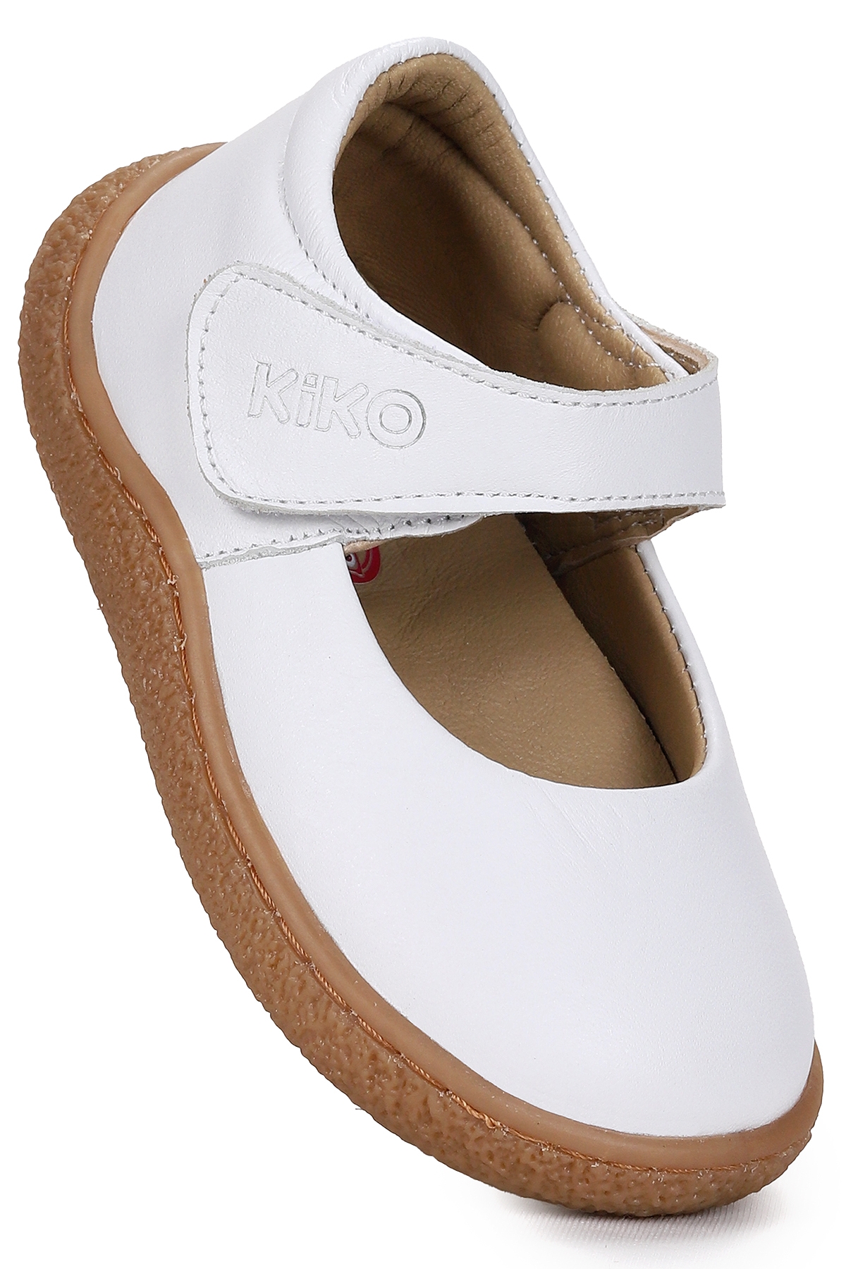 Lida %100 Deri Günlük Kız Bebek Babet Ayakkabı Beyaz - Görsel 5