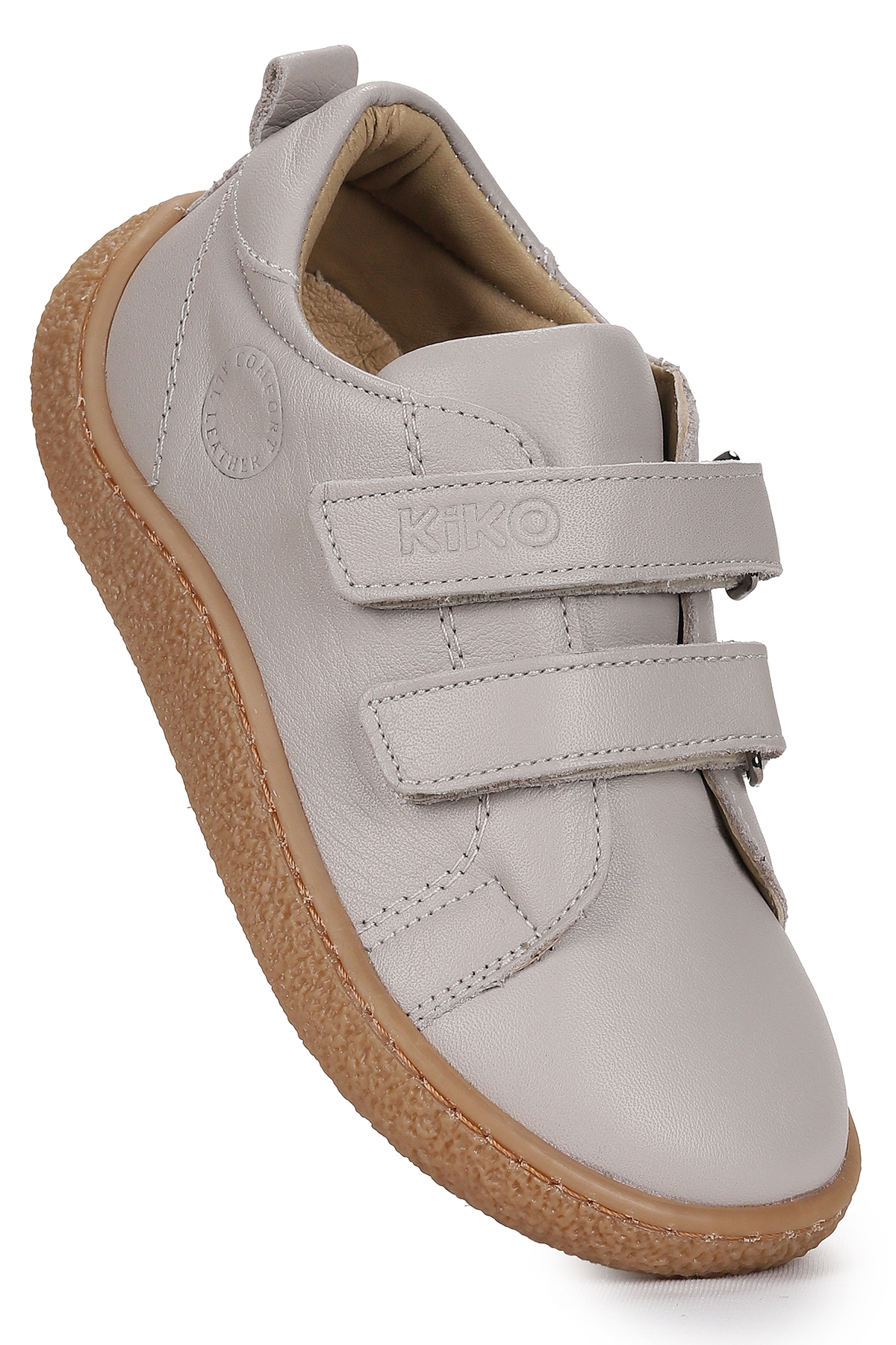 Luqa %100 Deri Günlük Erkek Çocuk Spor Ayakkabı Bej - Görsel 5