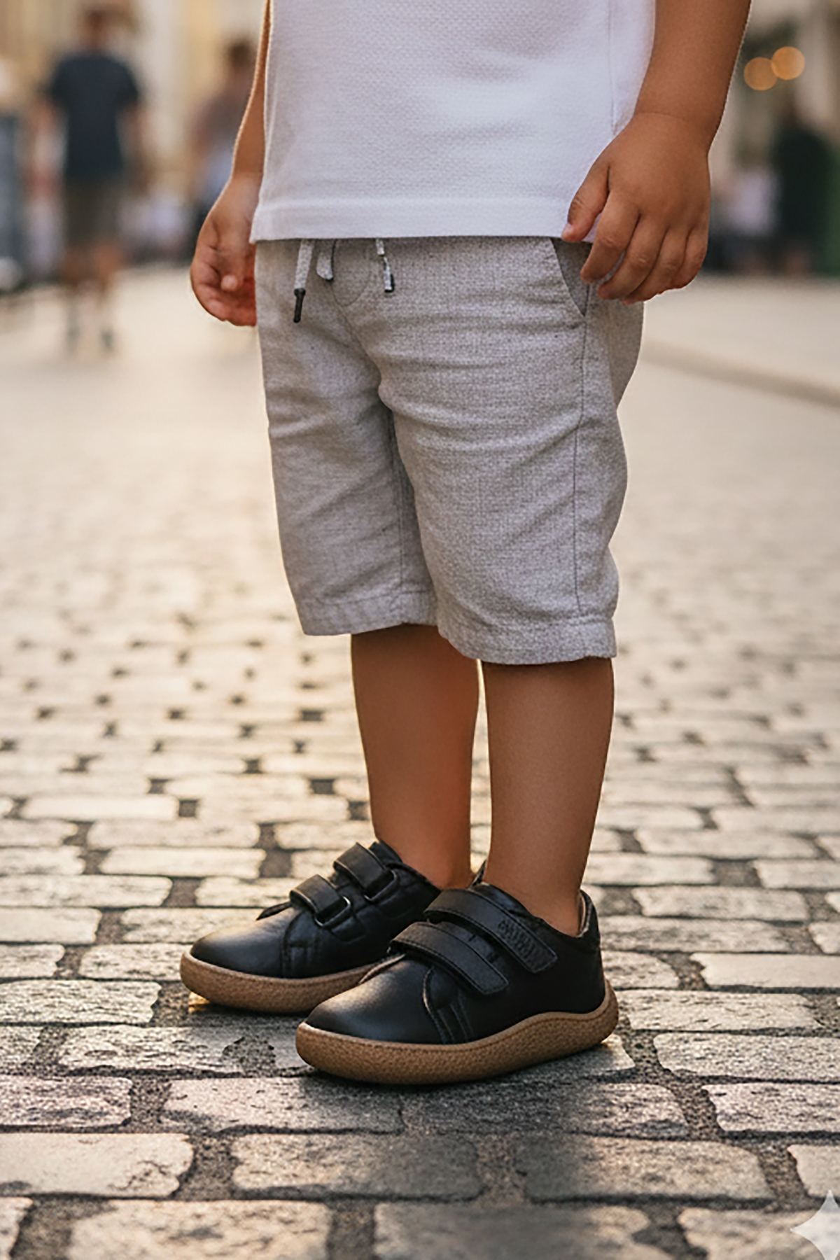 Luqa %100 Deri Günlük Erkek Çocuk Spor Ayakkabı Siyah - Görsel 4