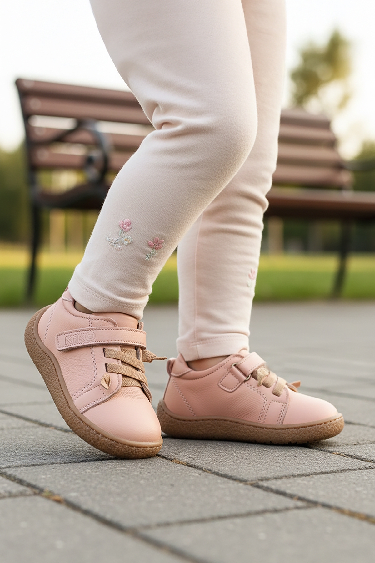 Arad %100 Deri Günlük Kız Bebek Spor Ayakkabı Pudra - Görsel 4