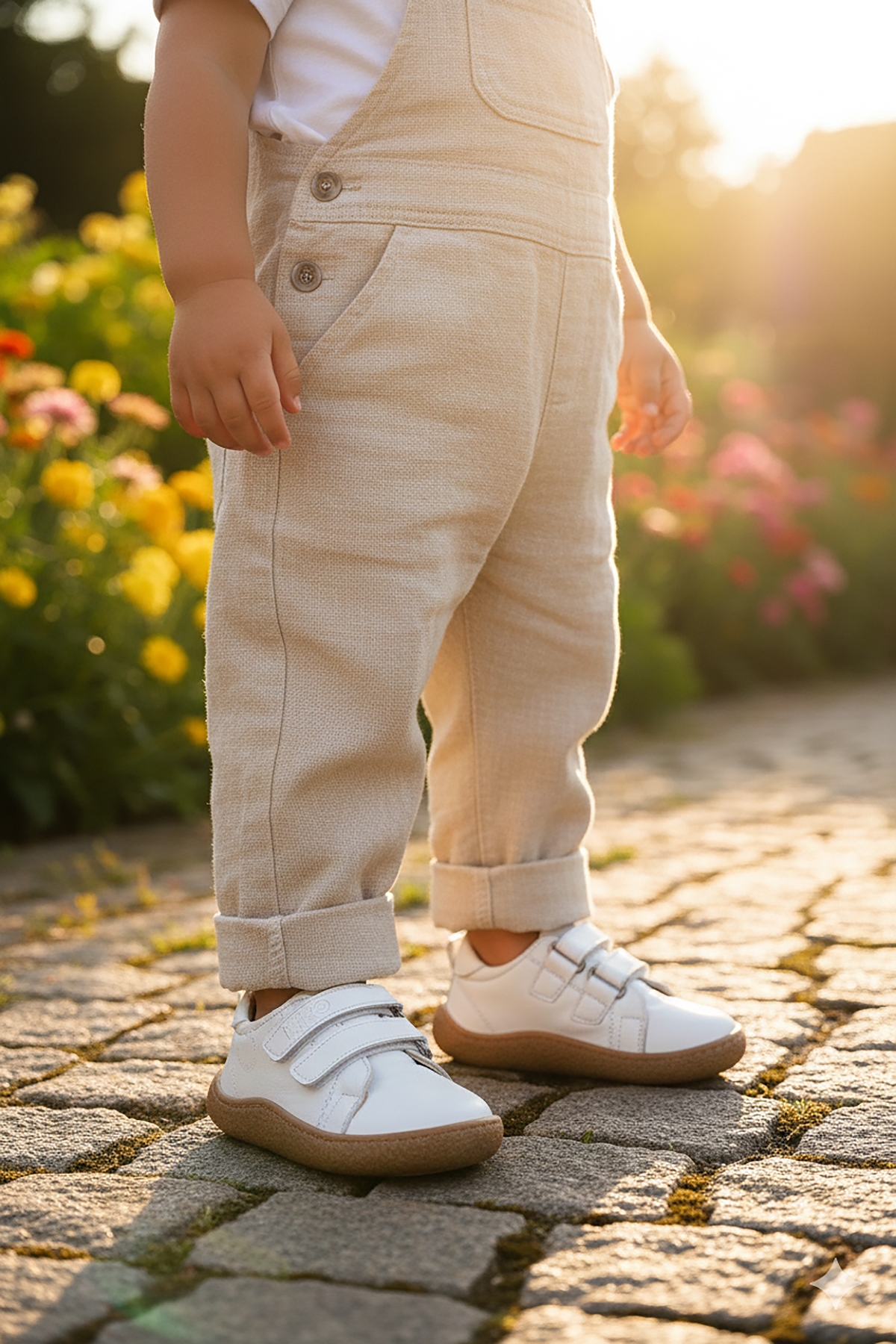 Luqa %100 Deri Günlük Erkek Bebek Spor Ayakkabı Beyaz - Görsel 4
