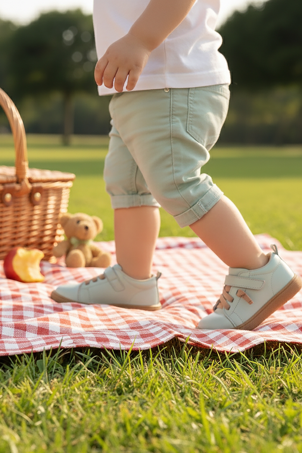 Arad %100 Deri Günlük Erkek Bebek Spor Ayakkabı Su Yeşili - Görsel 4