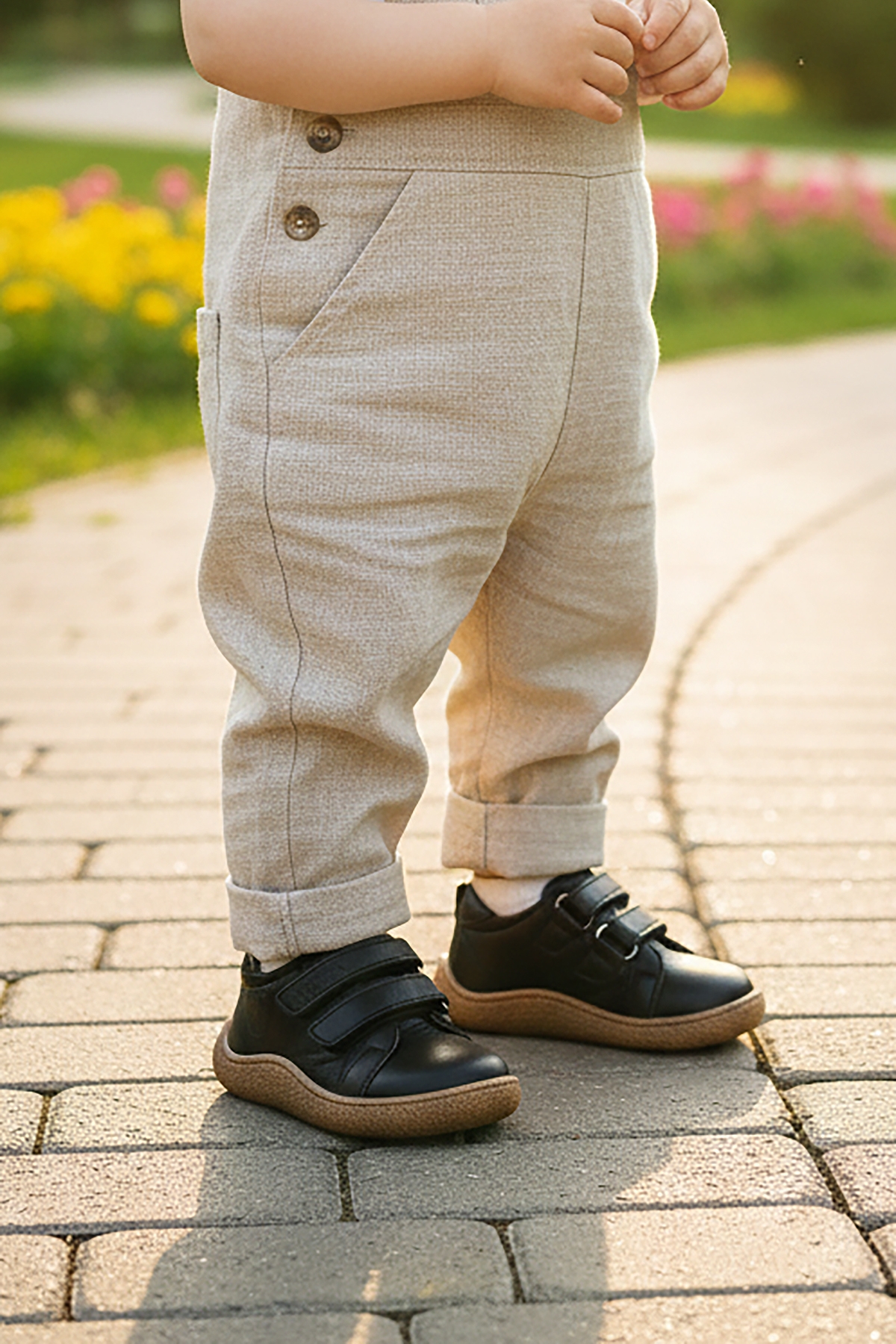 Luqa %100 Deri Günlük Erkek Bebek Spor Ayakkabı Siyah - Görsel 4