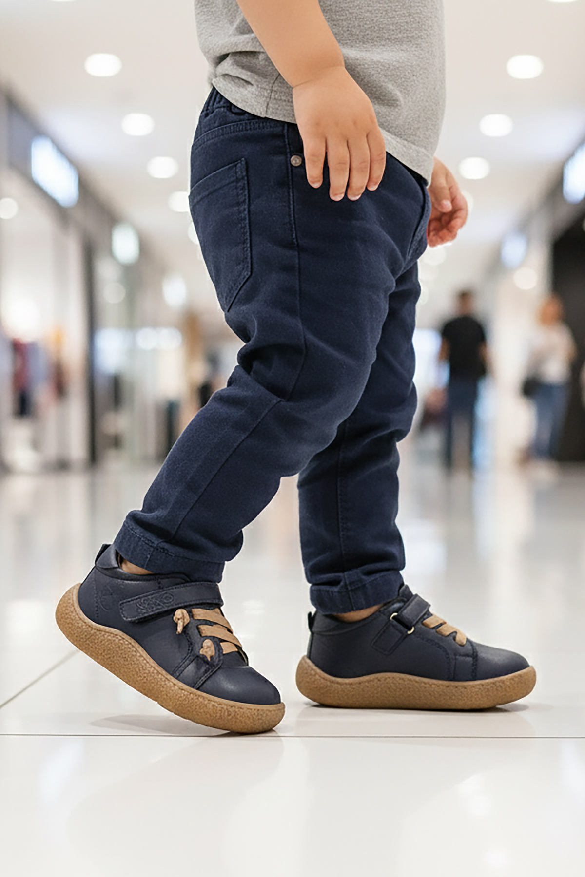 Arad %100 Deri Günlük Erkek Bebek Spor Ayakkabı Lacivert - Görsel 4