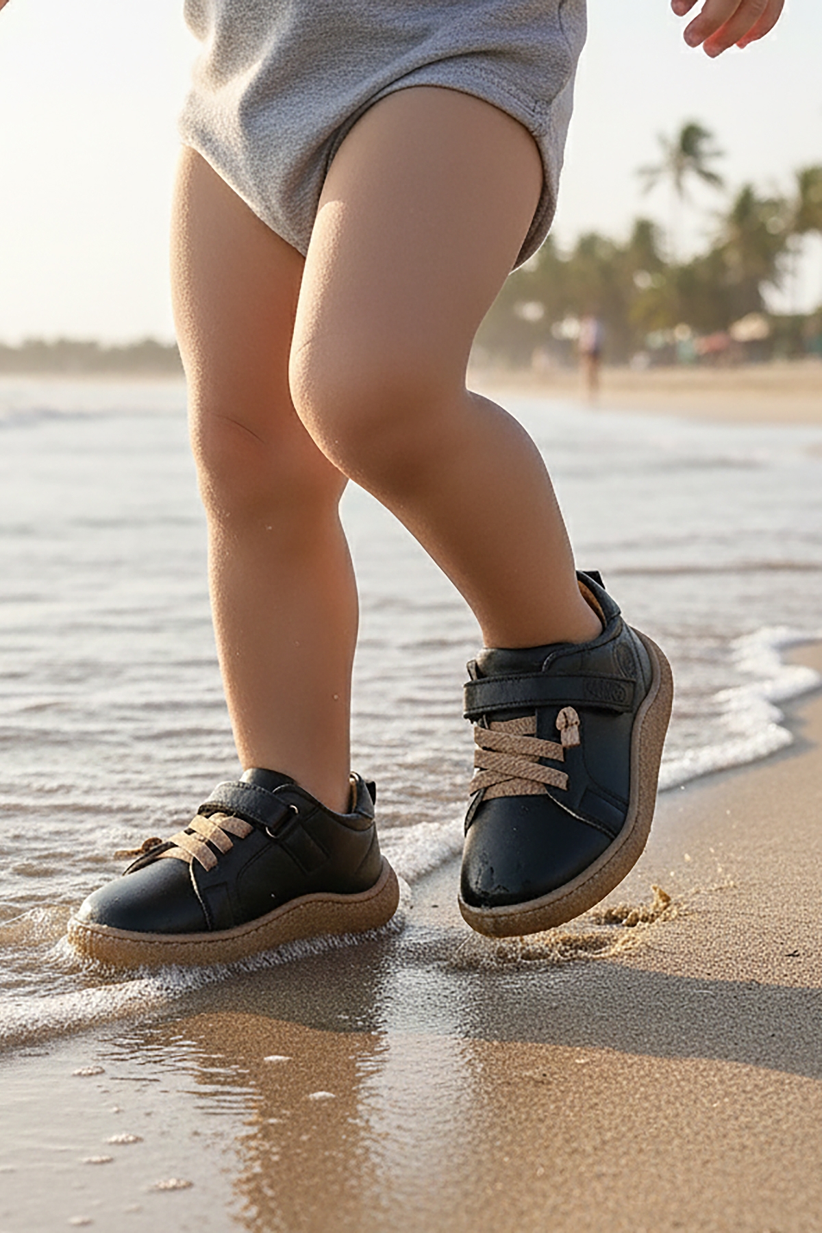 Arad %100 Deri Günlük Erkek Bebek Spor Ayakkabı Siyah - Görsel 4