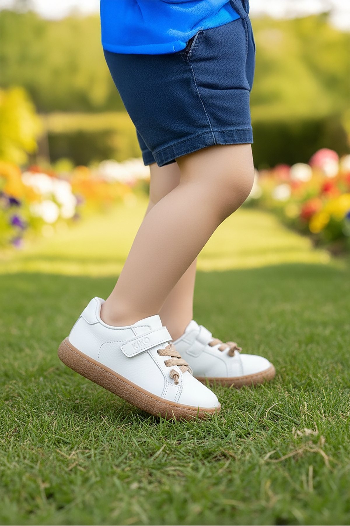 Arad %100 Deri Günlük Erkek Bebek Spor Ayakkabı Beyaz - Görsel 4