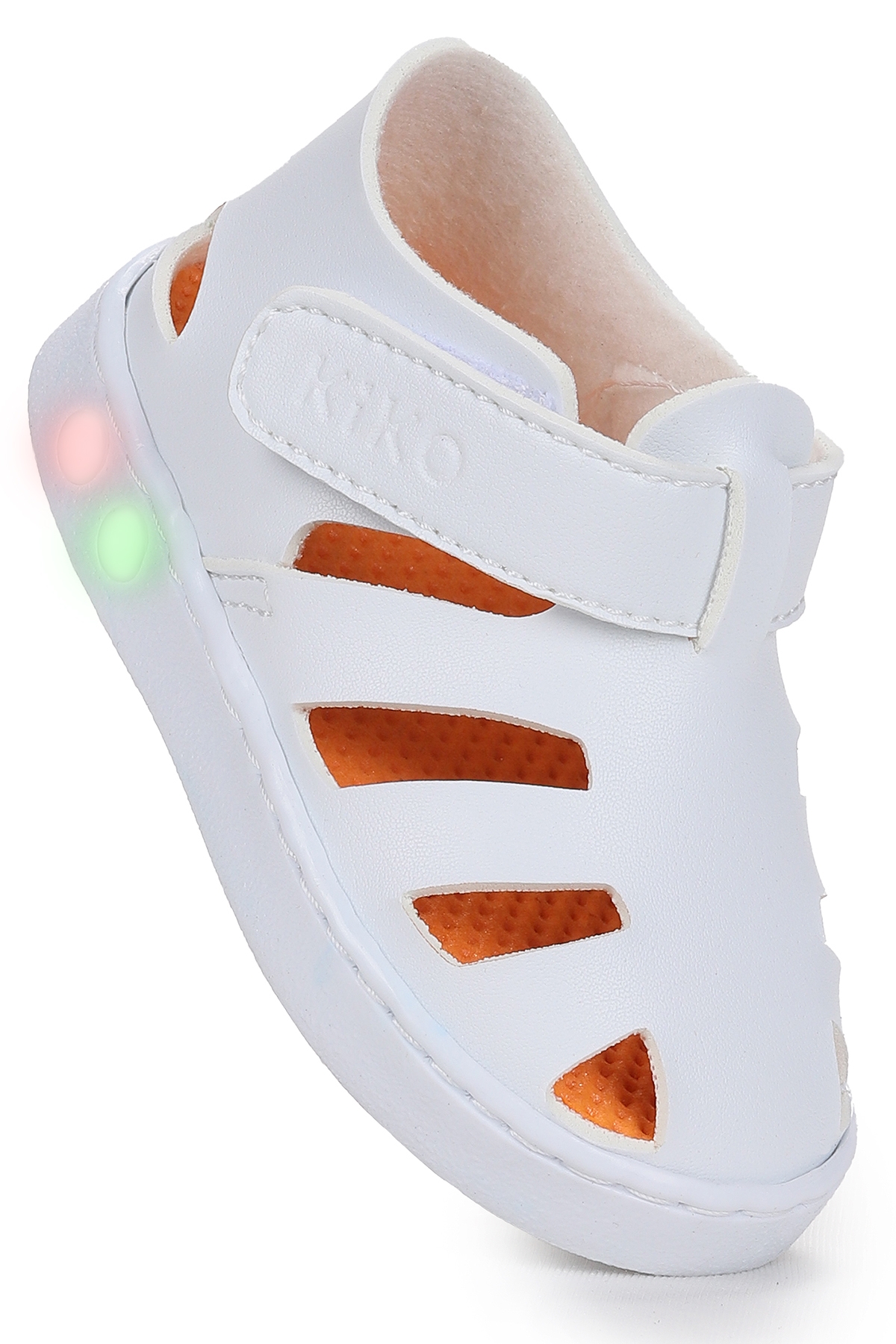 Limba Işıklı Cırtlı Erkek Bebek Sandalet Beyaz - Görsel 4