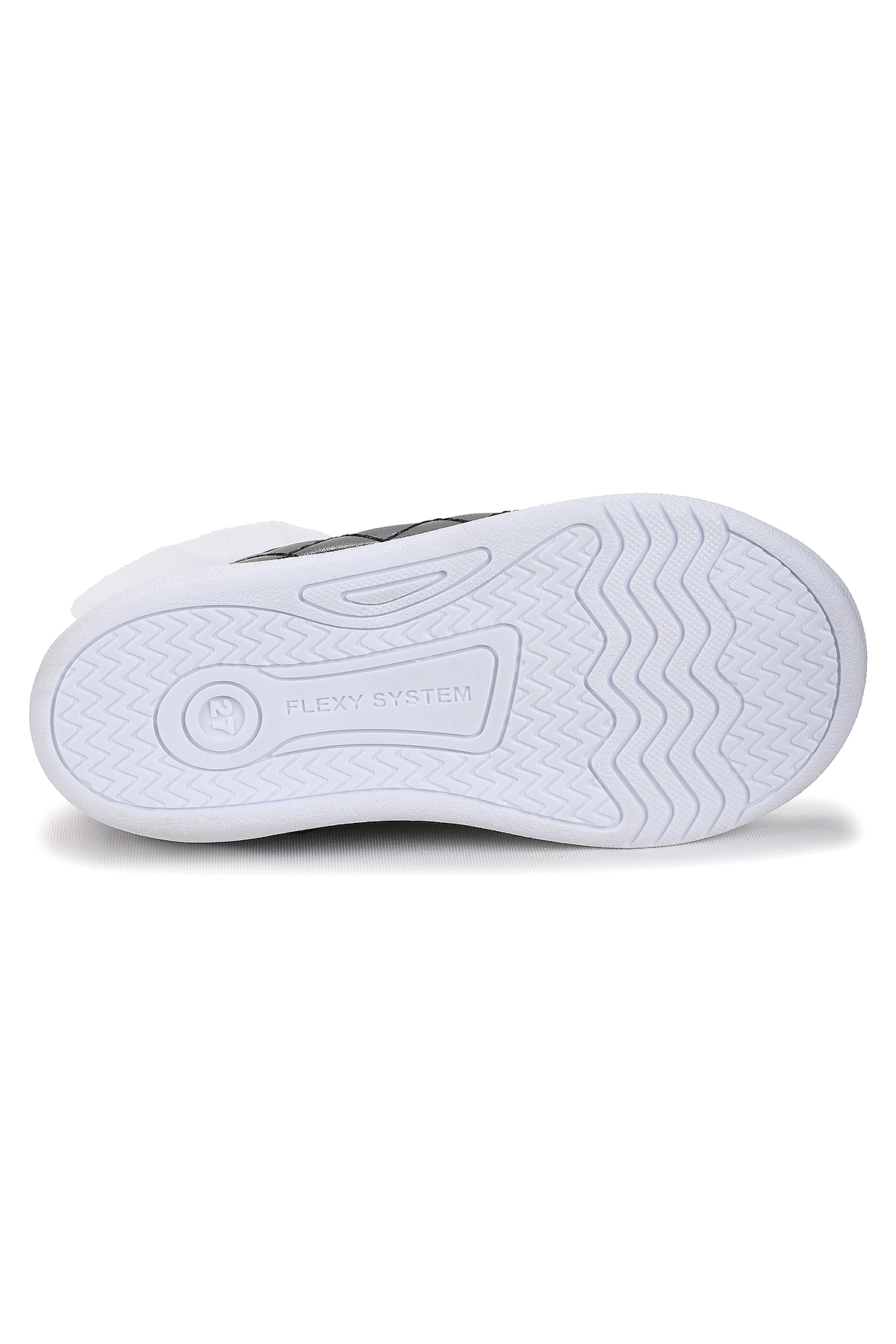 Biser Fermuarlı Termo Taban Kız Çocuk Bot Ayakkabı Siyah - Görsel 6