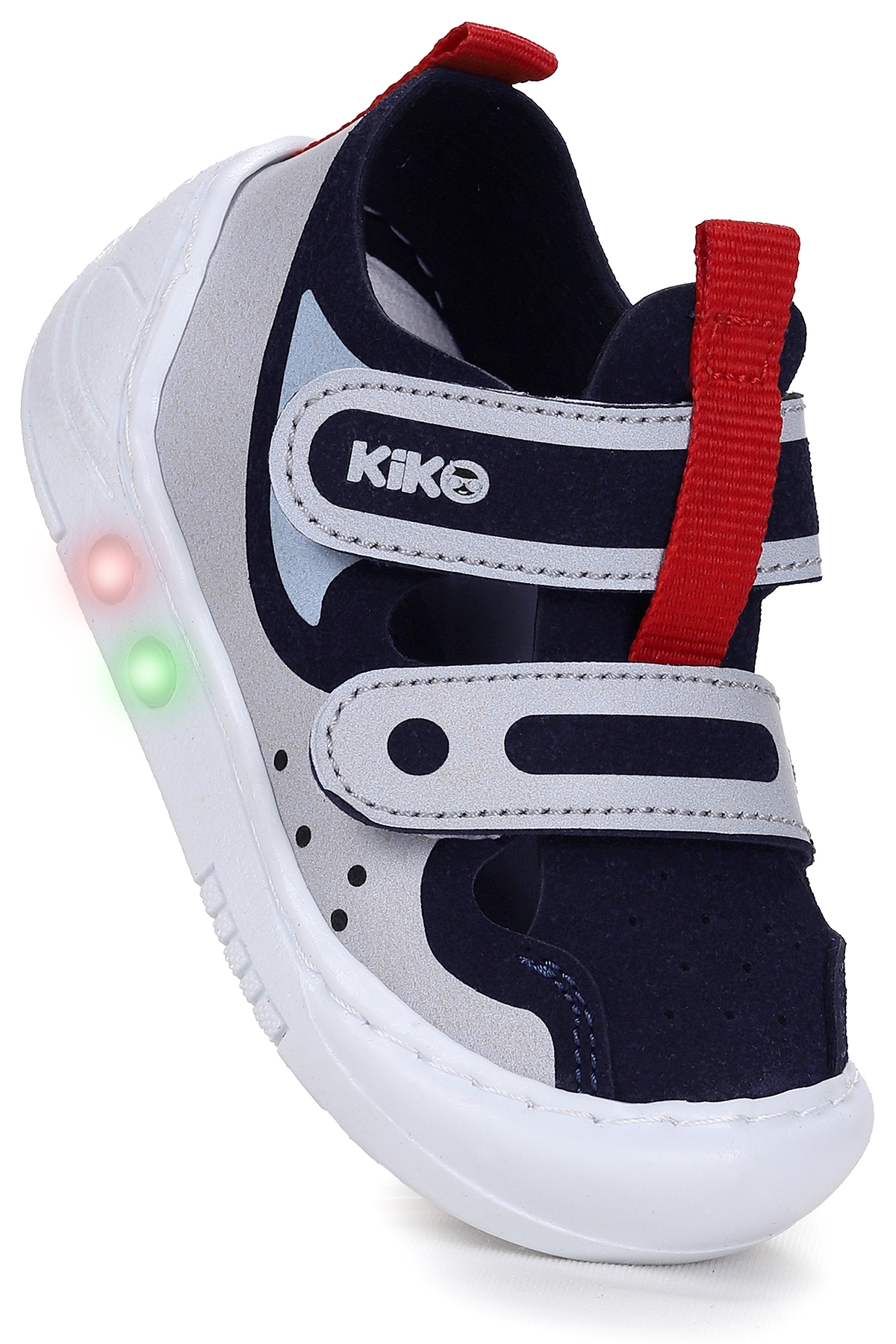 Nera Cırtlı Işıklı Erkek Bebek Yürüyüş Spor Ayakkabı Lacivert - Mavi - Görsel 4