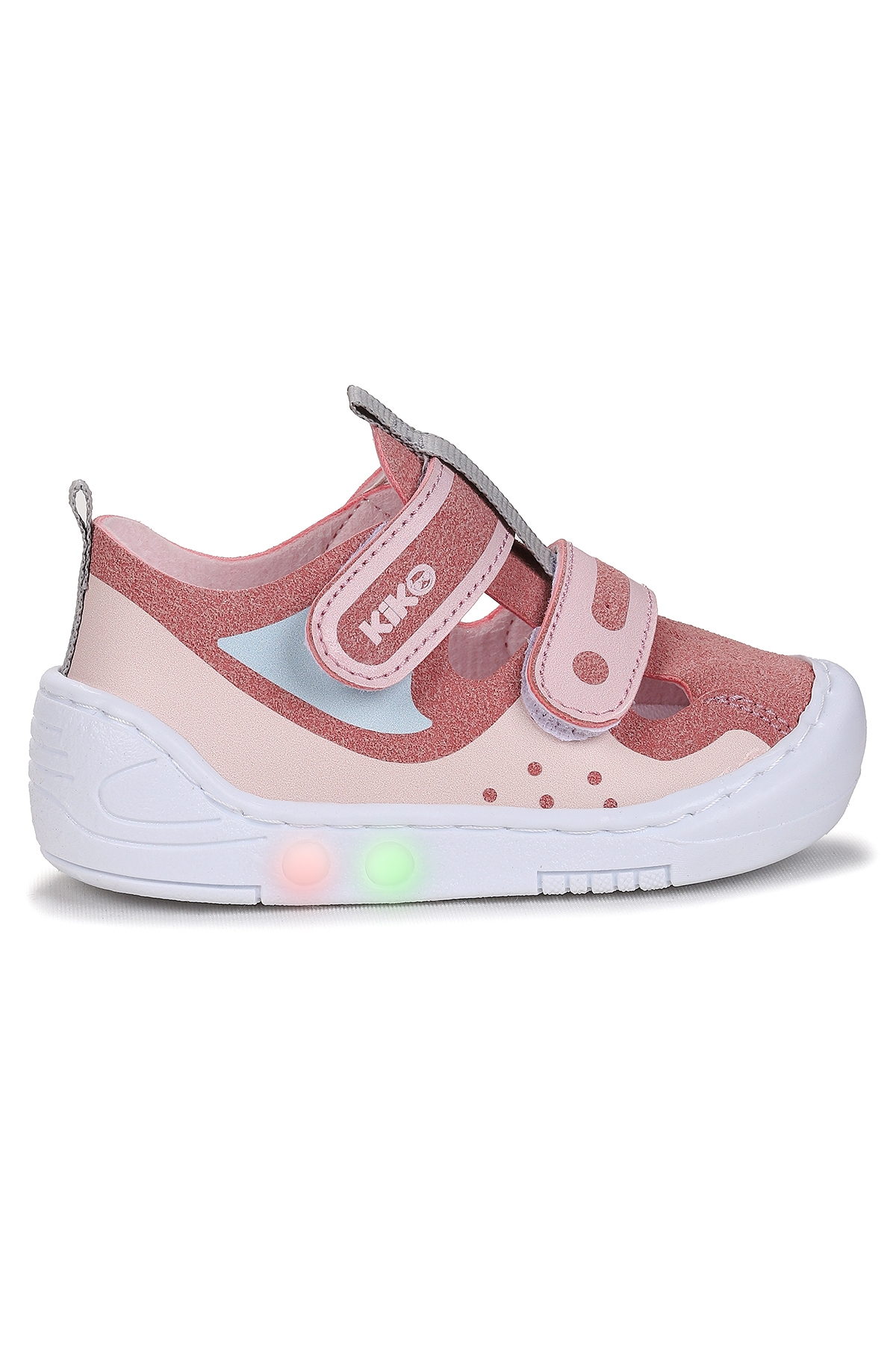 Nera Cırtlı Işıklı Kız Bebek Yürüyüş Spor Ayakkabı Pembe - Görsel 2