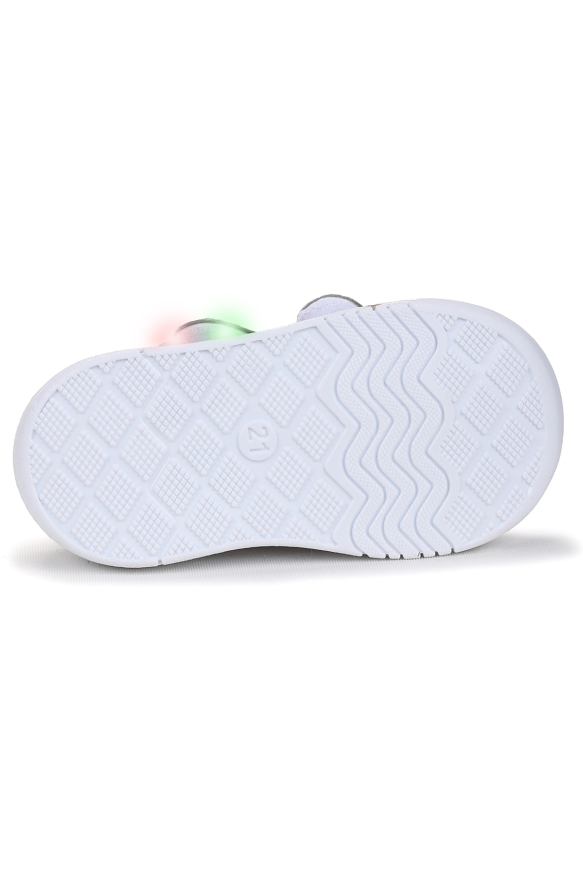 Nera Cırtlı Işıklı Erkek Bebek Yürüyüş Spor Ayakkabı Gri - Sarı - Görsel 6