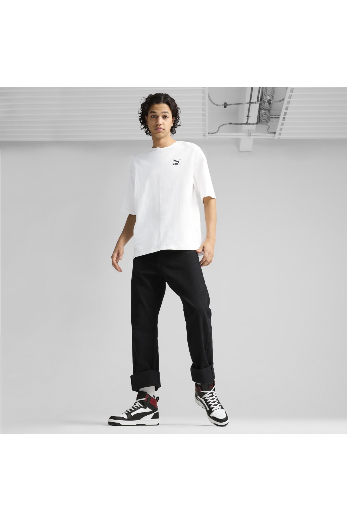 Puma Puma Beyaz 39232624 Rebound V6 Erkek Günlük Spor Ayakkabı Sneaker | Flo Beyaz - 9. görsel