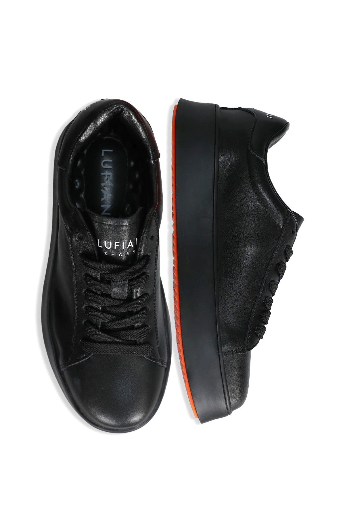 Lufian Lufian 122230051 Adel Kadın Hakiki Deri Klasik Sneaker Siyah | Flo Siyah - 5. görsel