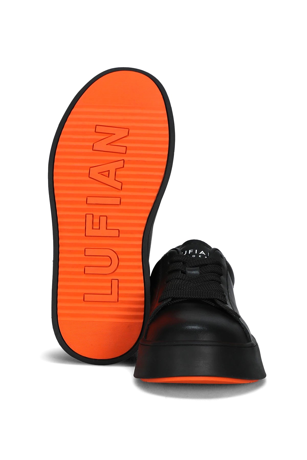 Lufian Lufian 122230051 Adel Kadın Hakiki Deri Klasik Sneaker Siyah | Flo Siyah - 6. görsel